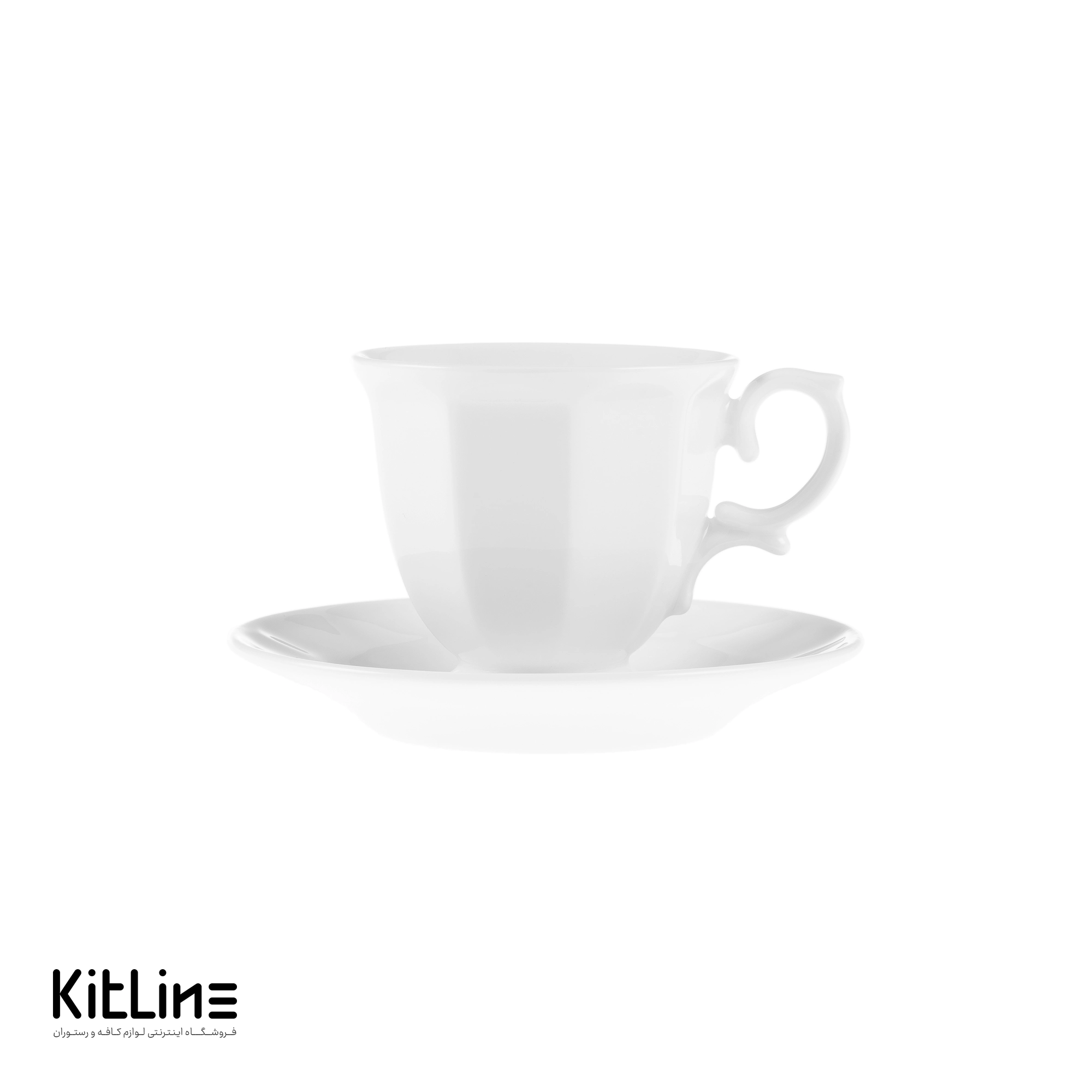 فنجان و نعلبکی چینی نئوکلاسیک ۹۰ میلیلیتری زرین (ست ۶ عددی) - تصویر 4