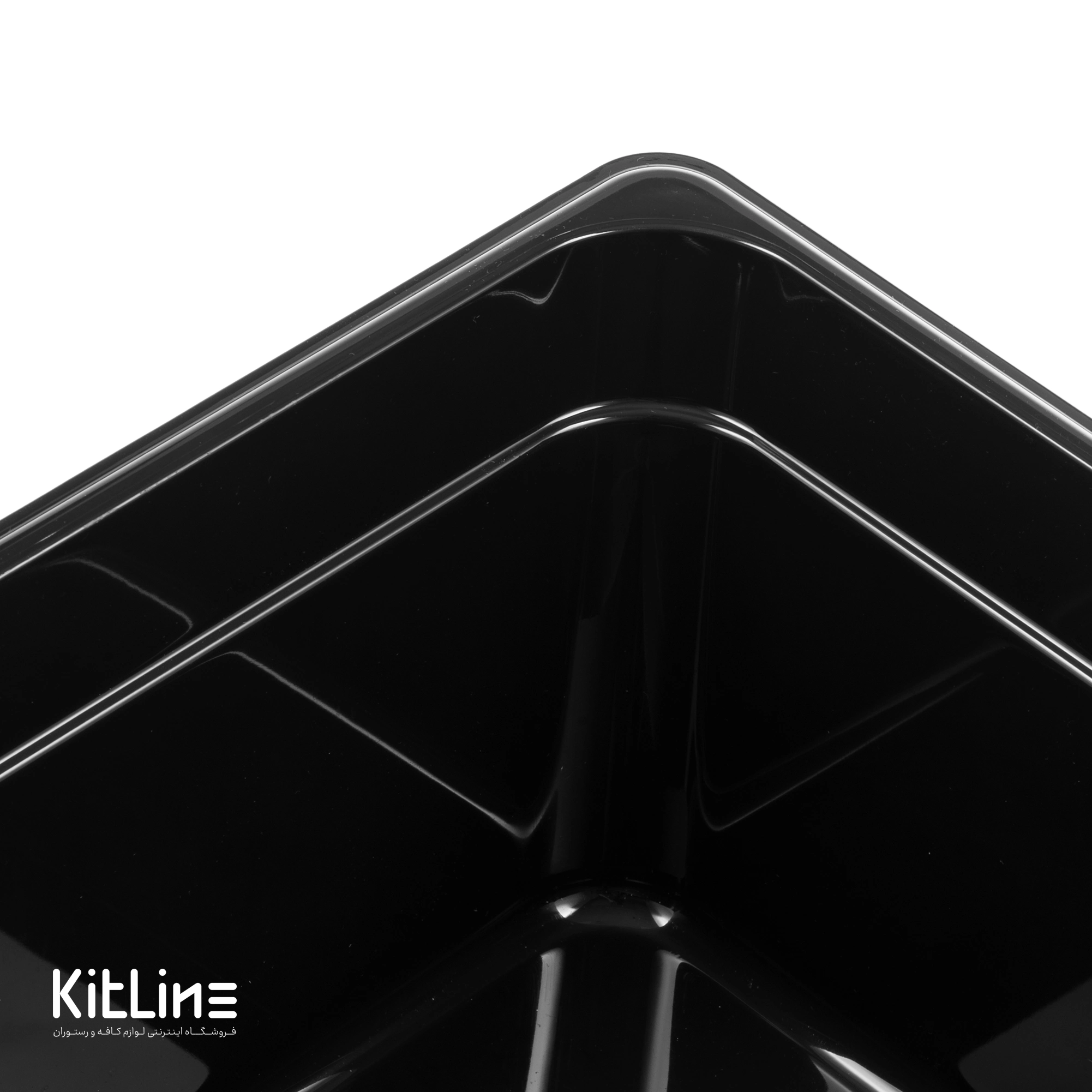 بن ماری ۱/۲ پلی کربنات عمق ۱۵ مشکی بدون درب - تصویر 3