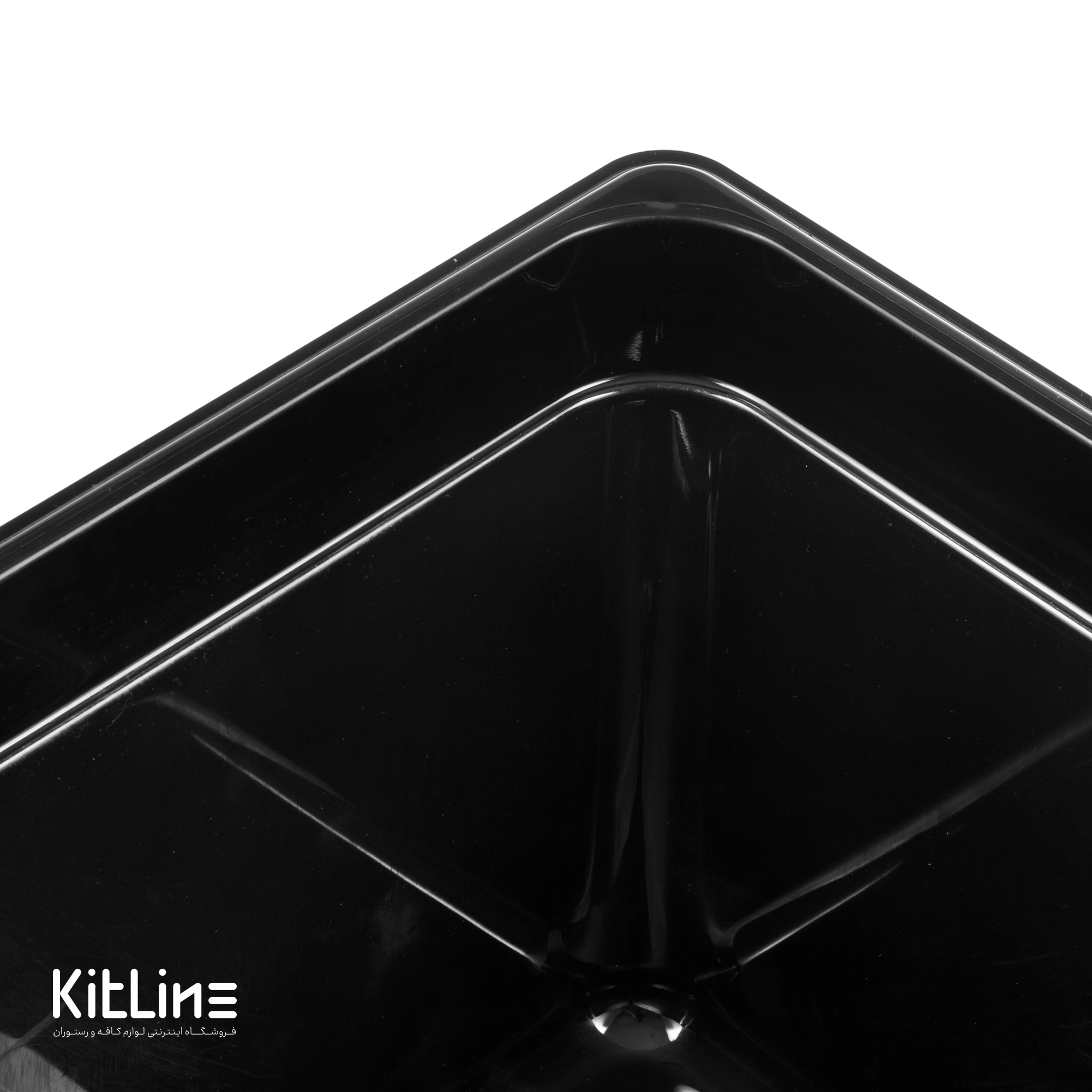 بن ماری ۱/۲ پلی کربنات عمق ۲۰ مشکی بدون درب - تصویر 3