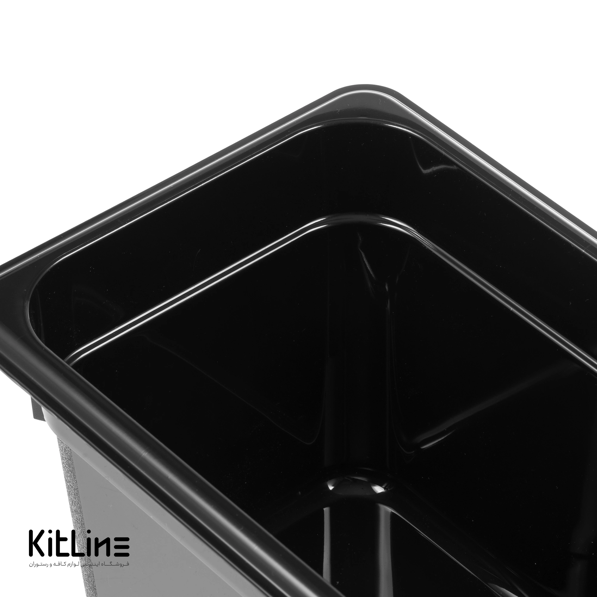 بن ماری ۱/۳ پلی کربنات عمق ۱۵ مشکی بدون درب - تصویر 3