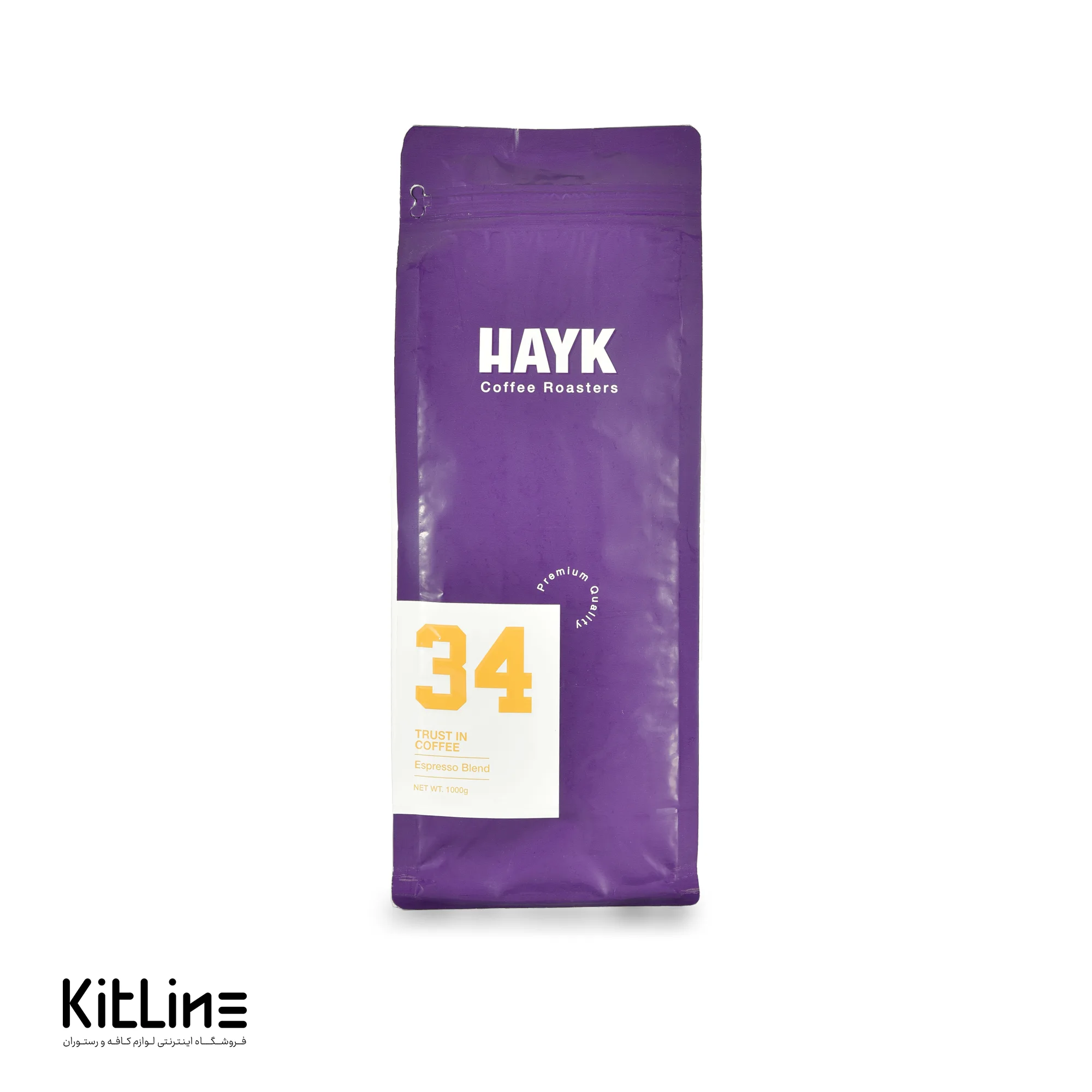 دانه قهوه ۱۰۰٪ عربیکا ترکیب ۳۴ هايک ۱ کیلوگرمی