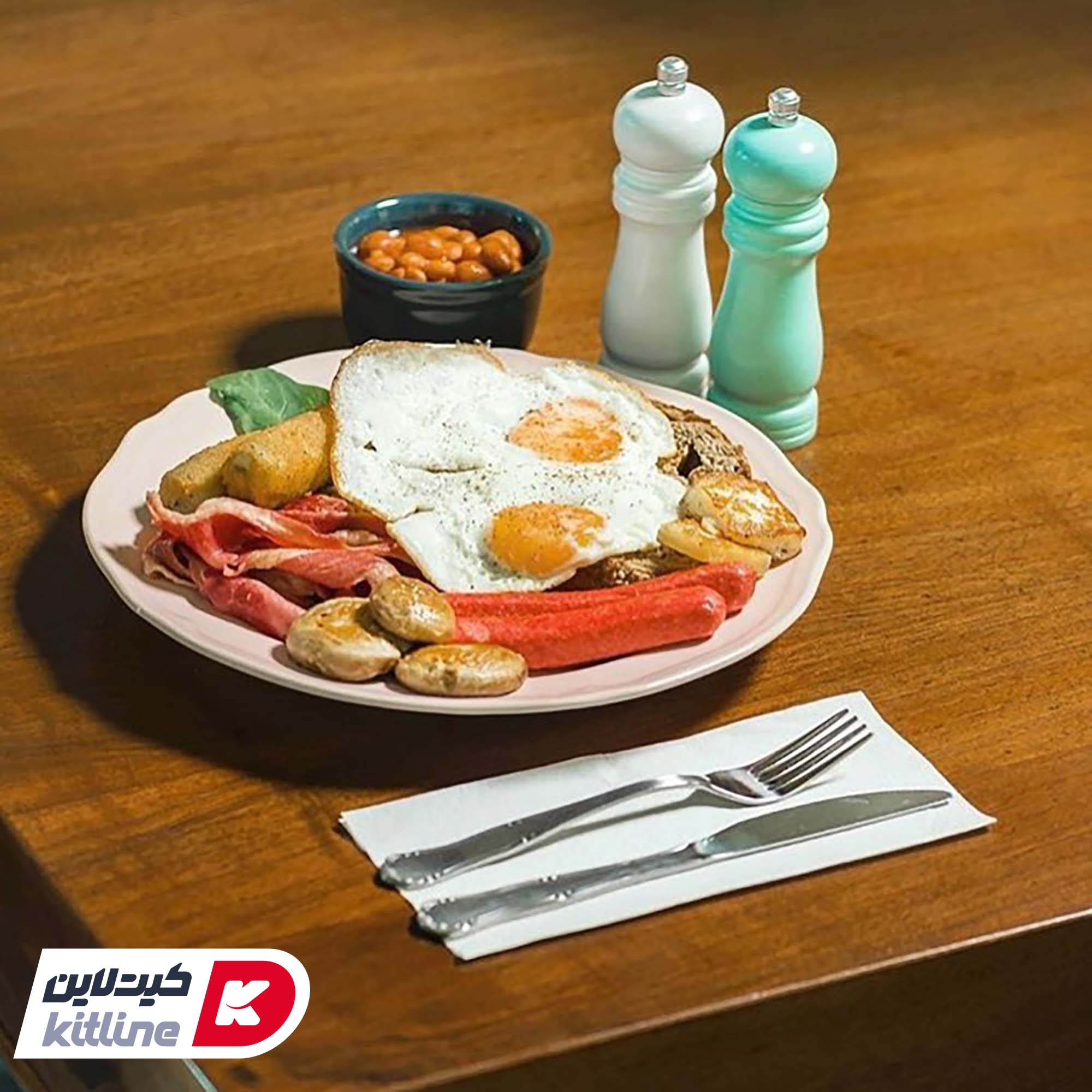 کارد غذا خوری صنایع استیل مدل رویال مات - تصویر 4