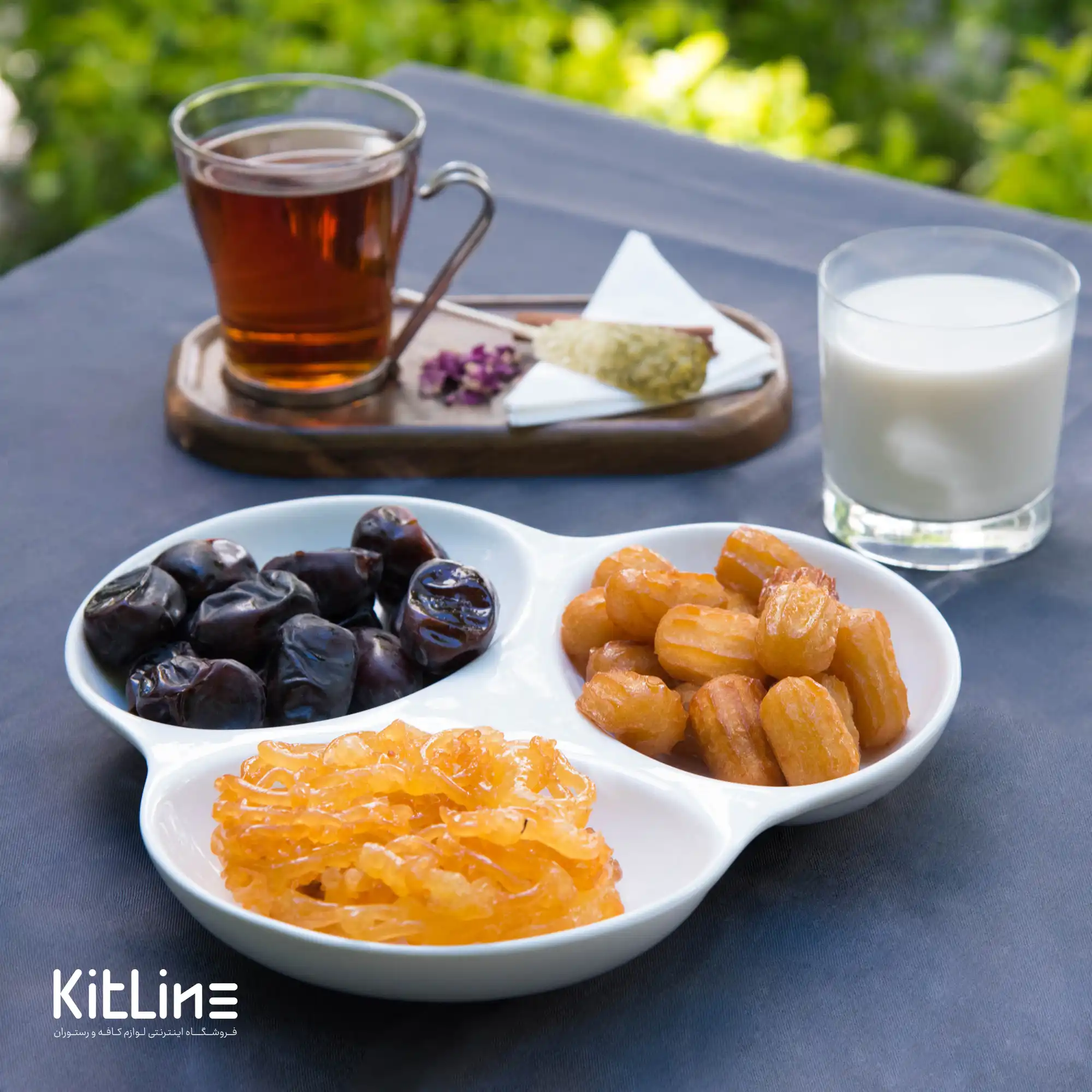 اردو خوری چینی ۳ خانه مدرنه (Moderne) مدل تیفانی - تصویر 4