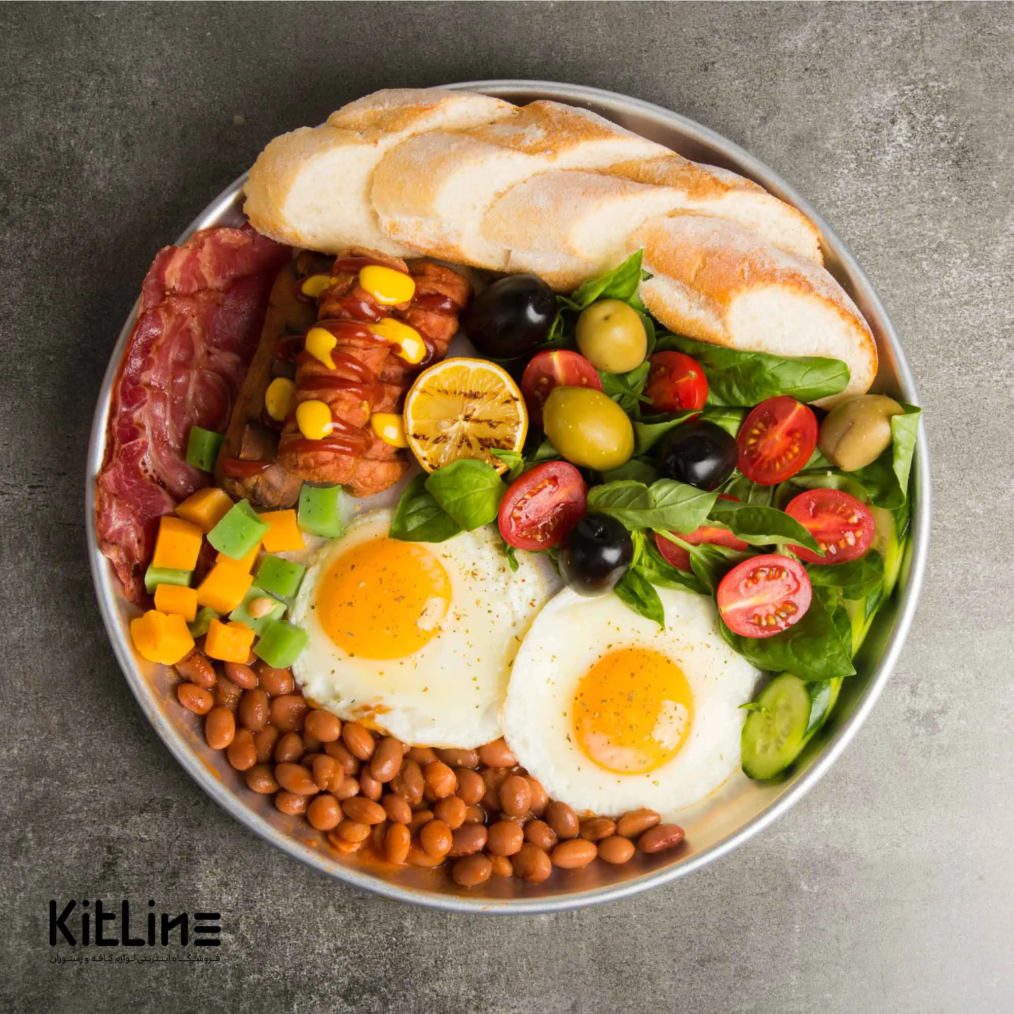 بشقاب آلومینیومی ۳۵ سانتیمتری کیچن تک - تصویر 4