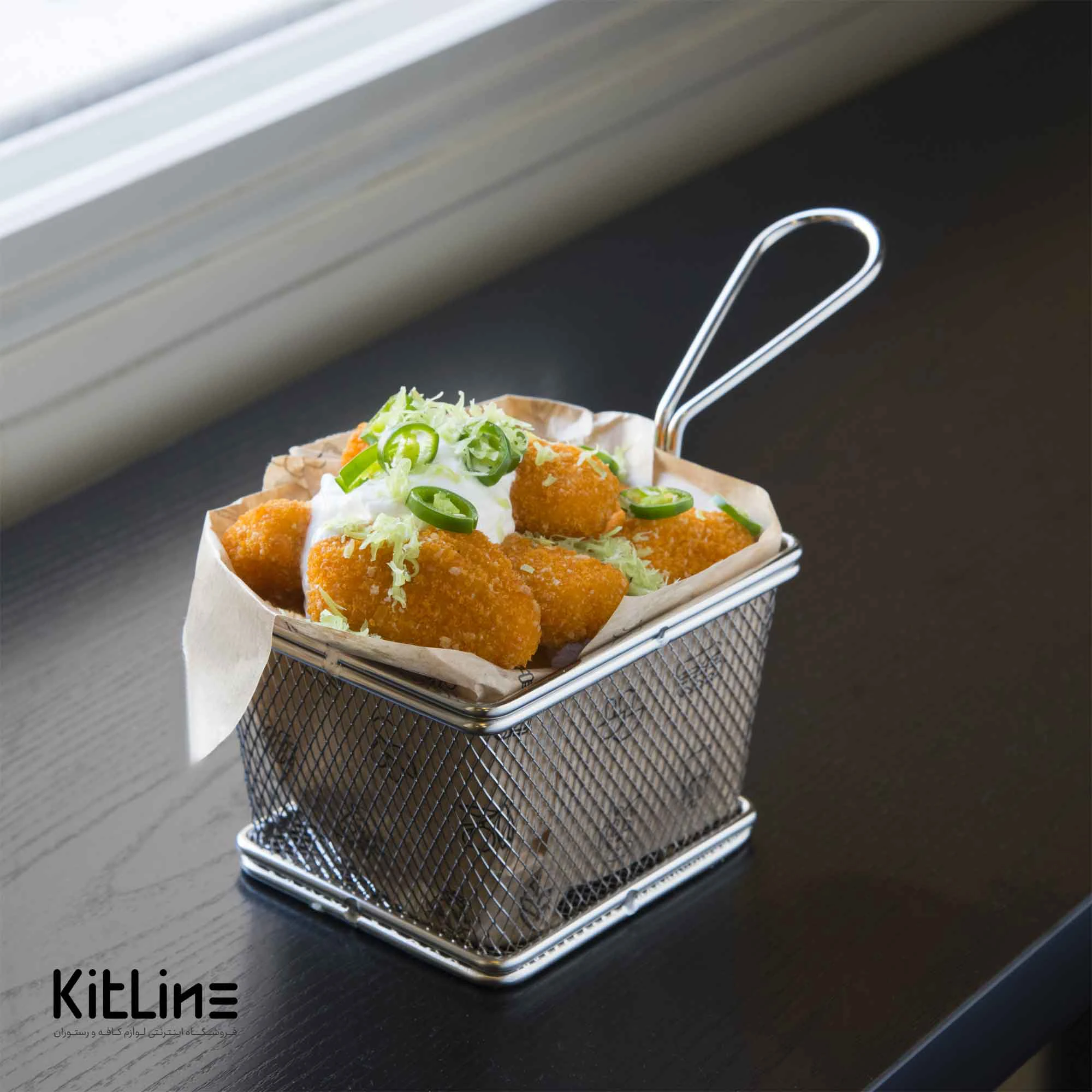 سبد سرو مستطیلی ۱۰×۱۲ سانتیمتری استیل کیچن تک - تصویر 3