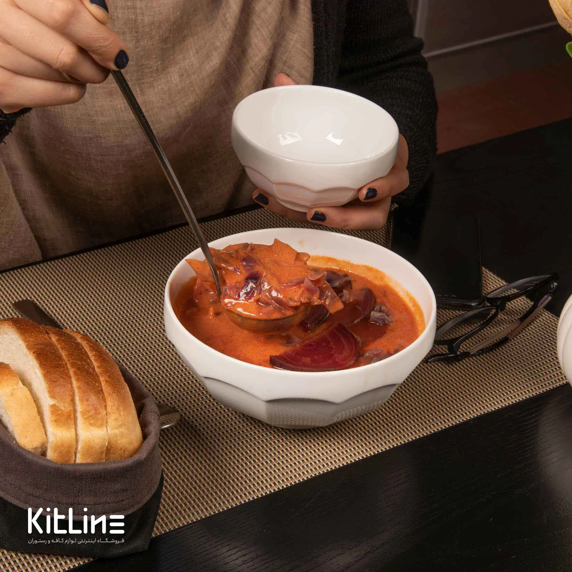 کاسه چینی نئوکلاسیک ۱۵۰۰ میلیلیتری زرین - تصویر 4