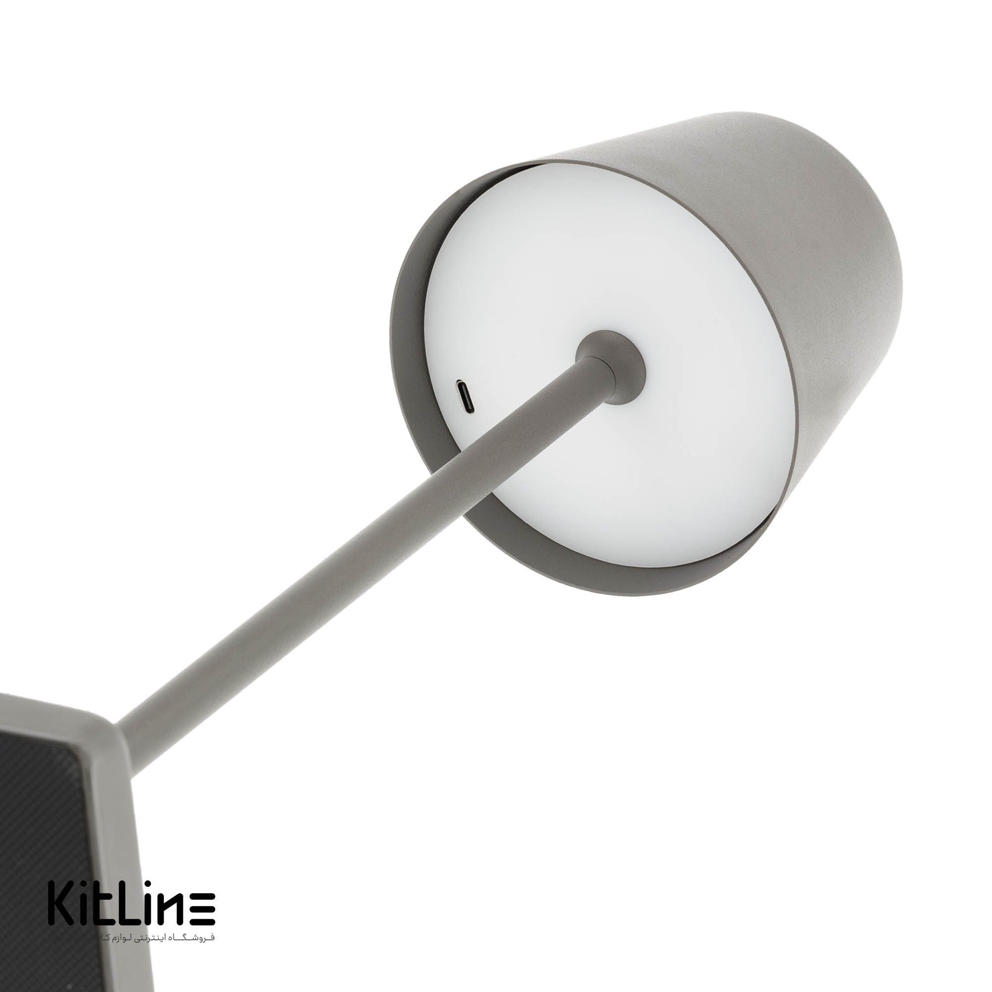 آباژور لمسی رومیزی شارژی طوسی (مدل MP-007) - تصویر 4