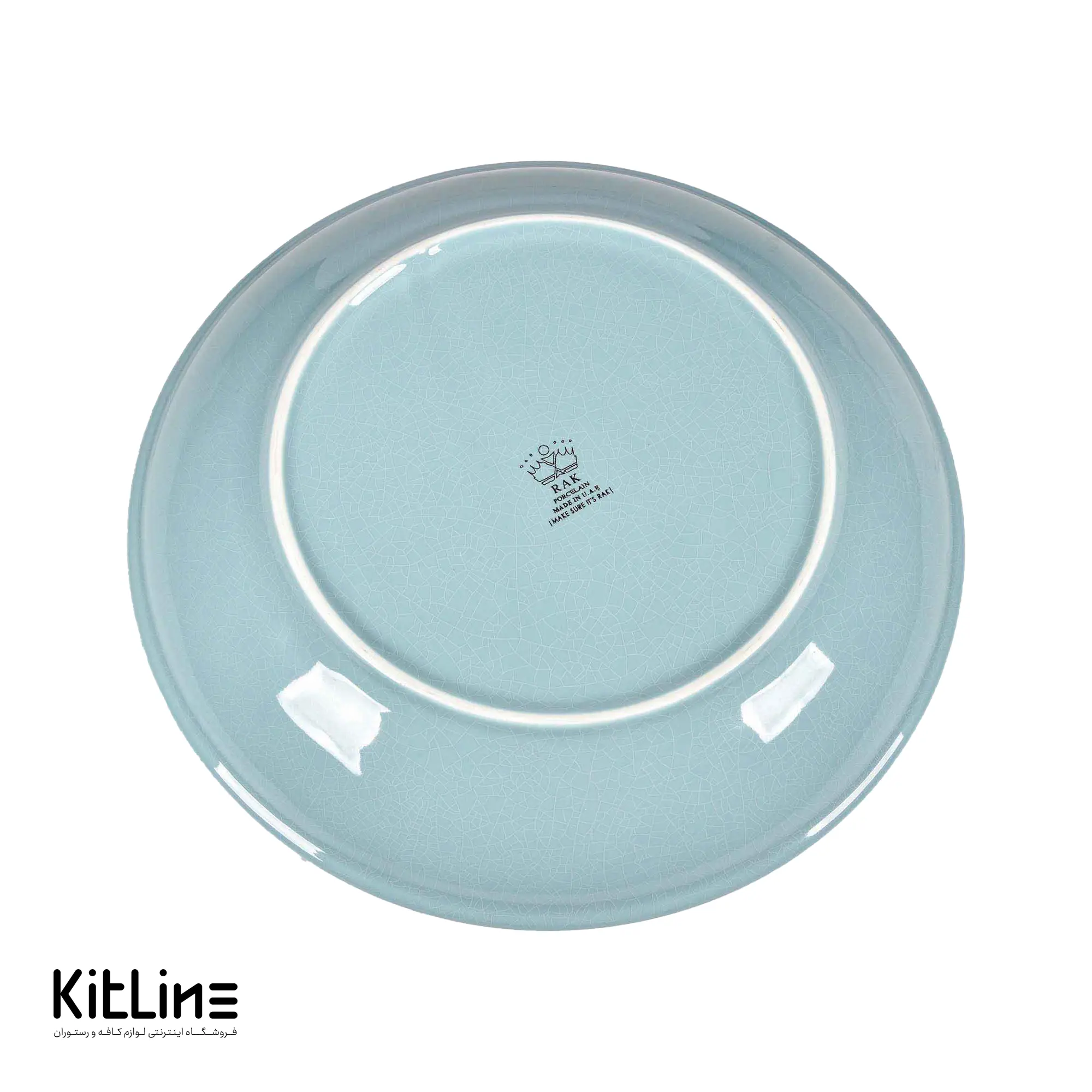 بشقاب گود پرسلین ۲۸ سانتیمتری وینتیج آبی رک (RAK) - تصویر 4