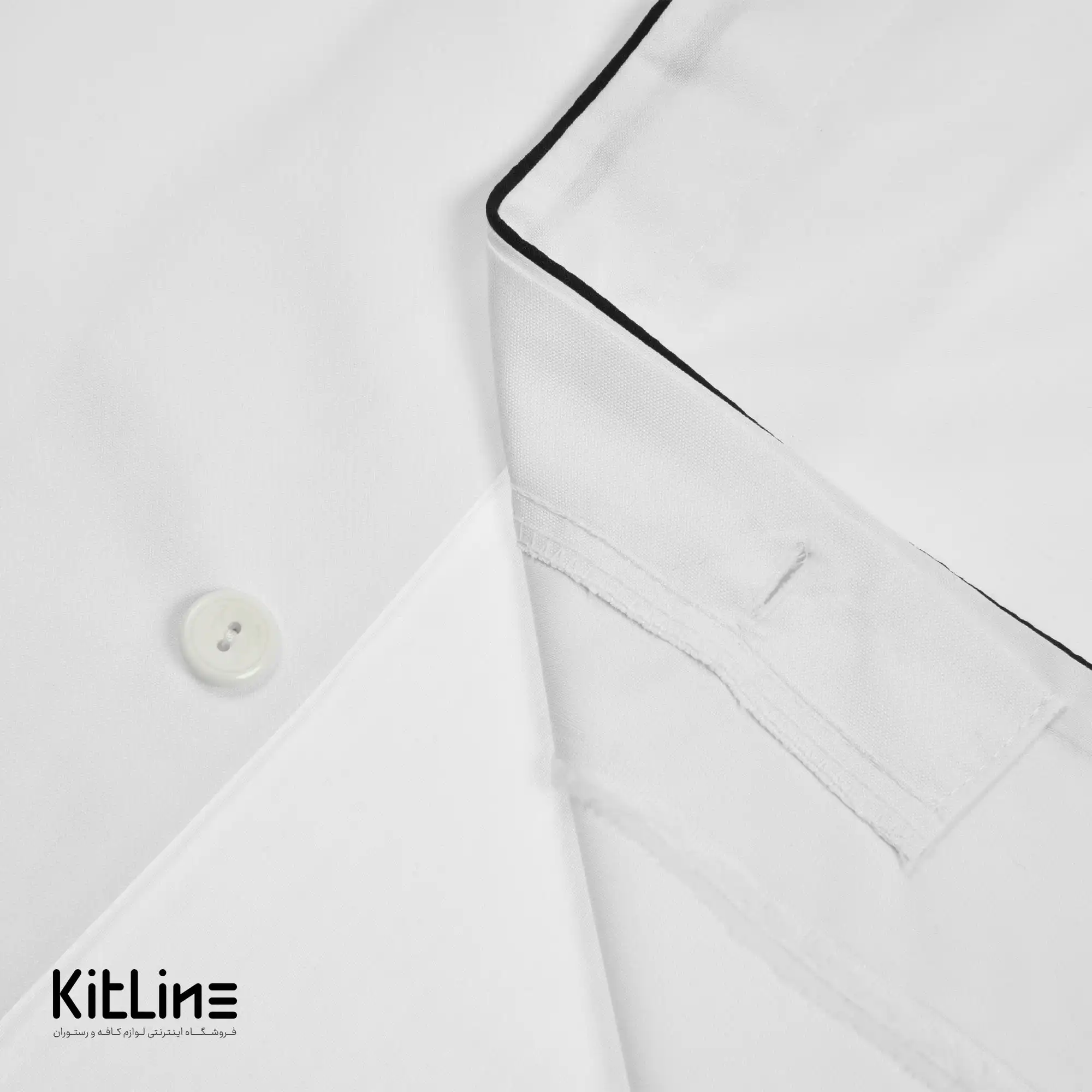 روپوش آستین کوتاه سفید مغزی مشکی پوشاکو - تصویر 6