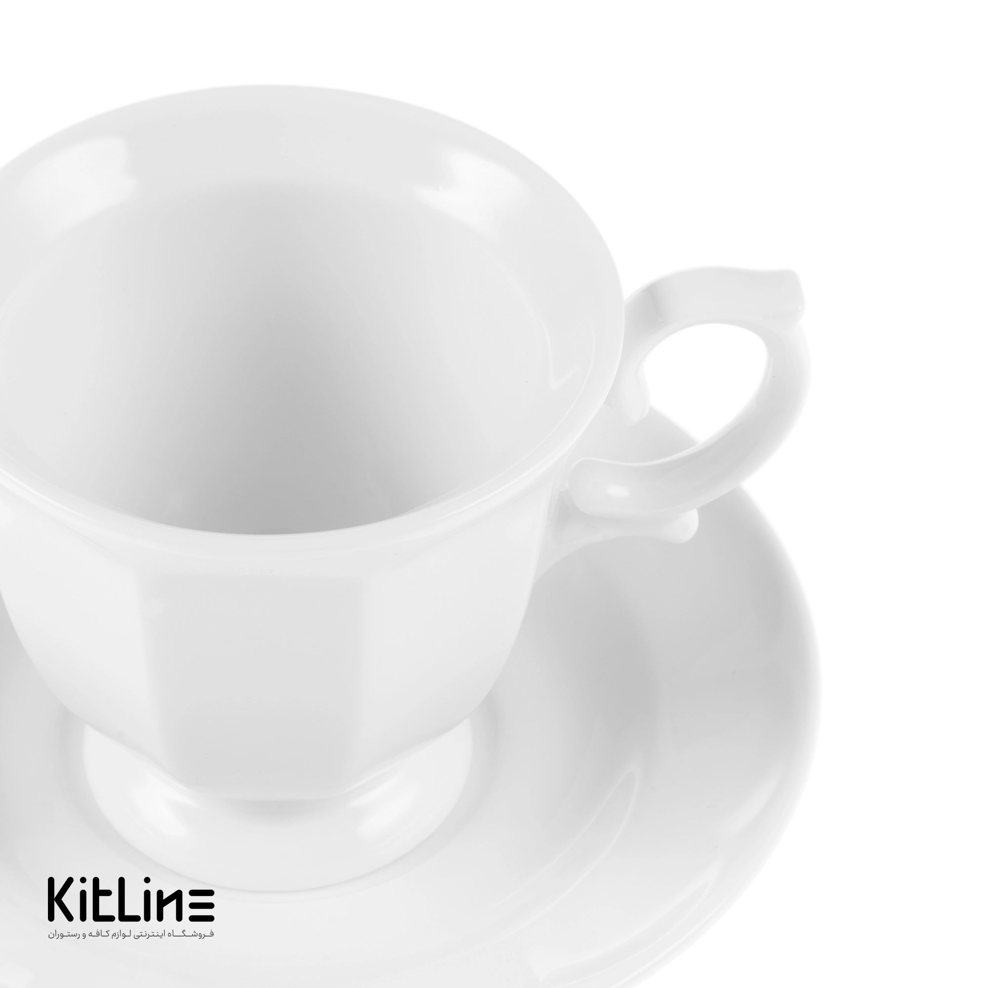 فنجان و نعلبکی چینی نئوکلاسیک ۹۰ میلیلیتری زرین (ست ۶ عددی) - تصویر 3