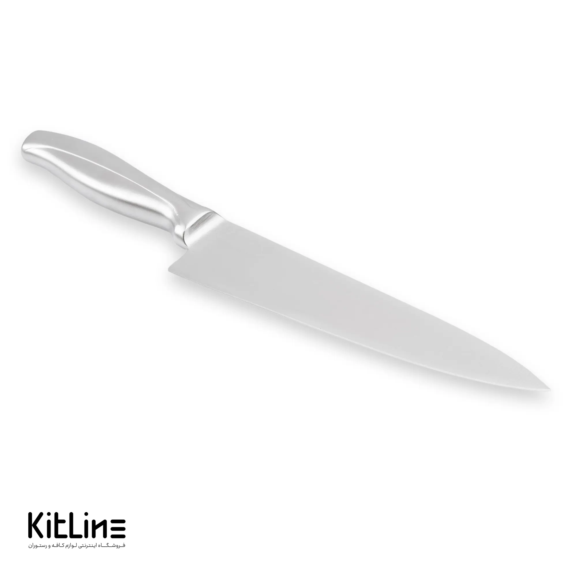 چاقو سرآشپز ۲۰ سانتیمتری ایسل دسته استیل - تصویر 5