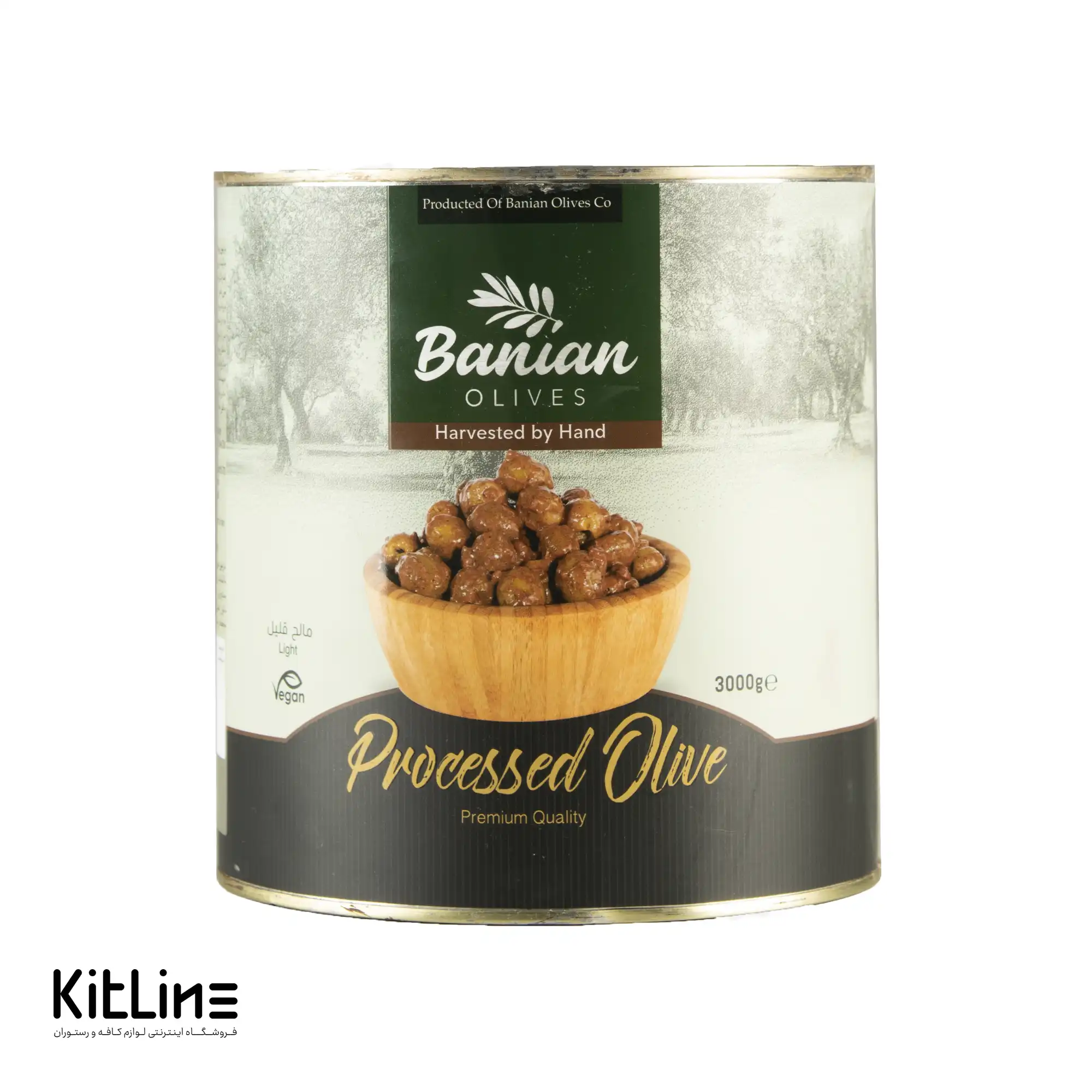 زیتون پرورده کنسروی بانیان ۳ کیلوگرمی