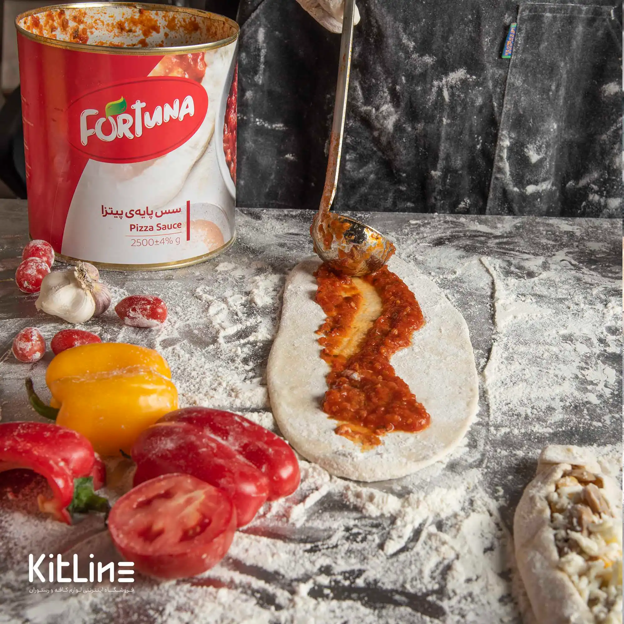 کنسرو سس پایه پیتزا فورتونا ۲/۵ کیلوگرمی - تصویر 11