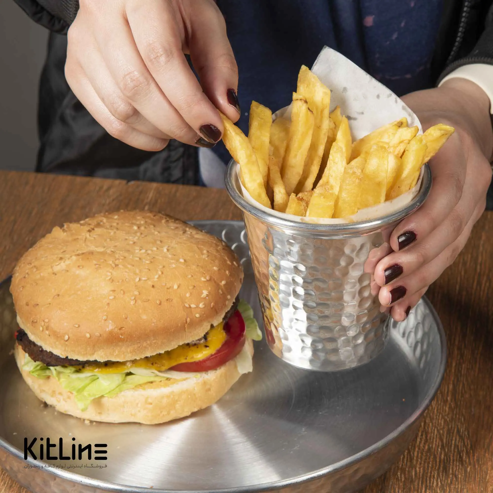 لیوان آلومینیومی چکشی ۴۲۰ میلیلیتری - تصویر 5