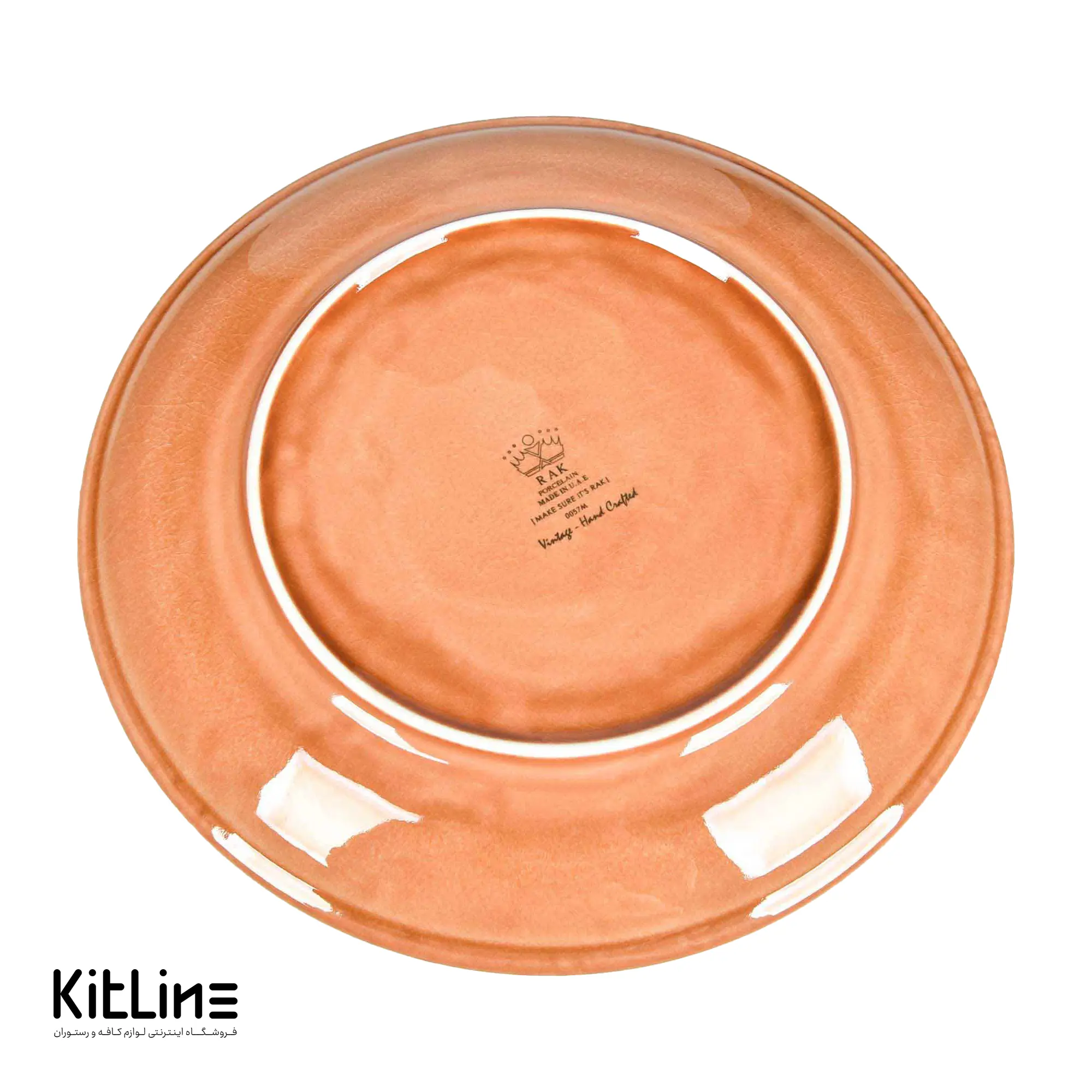 بشقاب پرسلین ۲۹ سانتیمتری وینتیج بژ رک (RAK) - تصویر 3