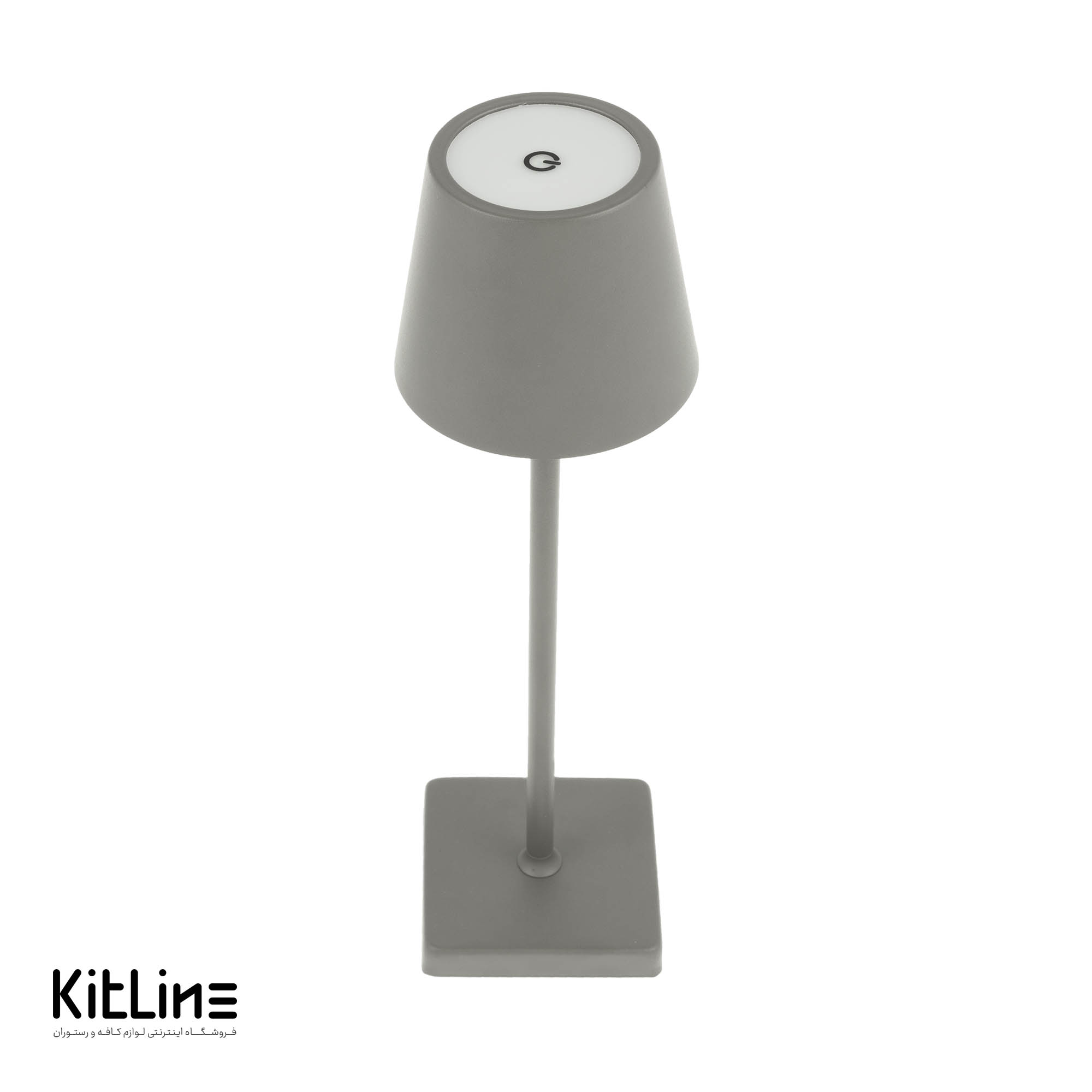 آباژور لمسی رومیزی شارژی طوسی (مدل MP-007) - تصویر 5