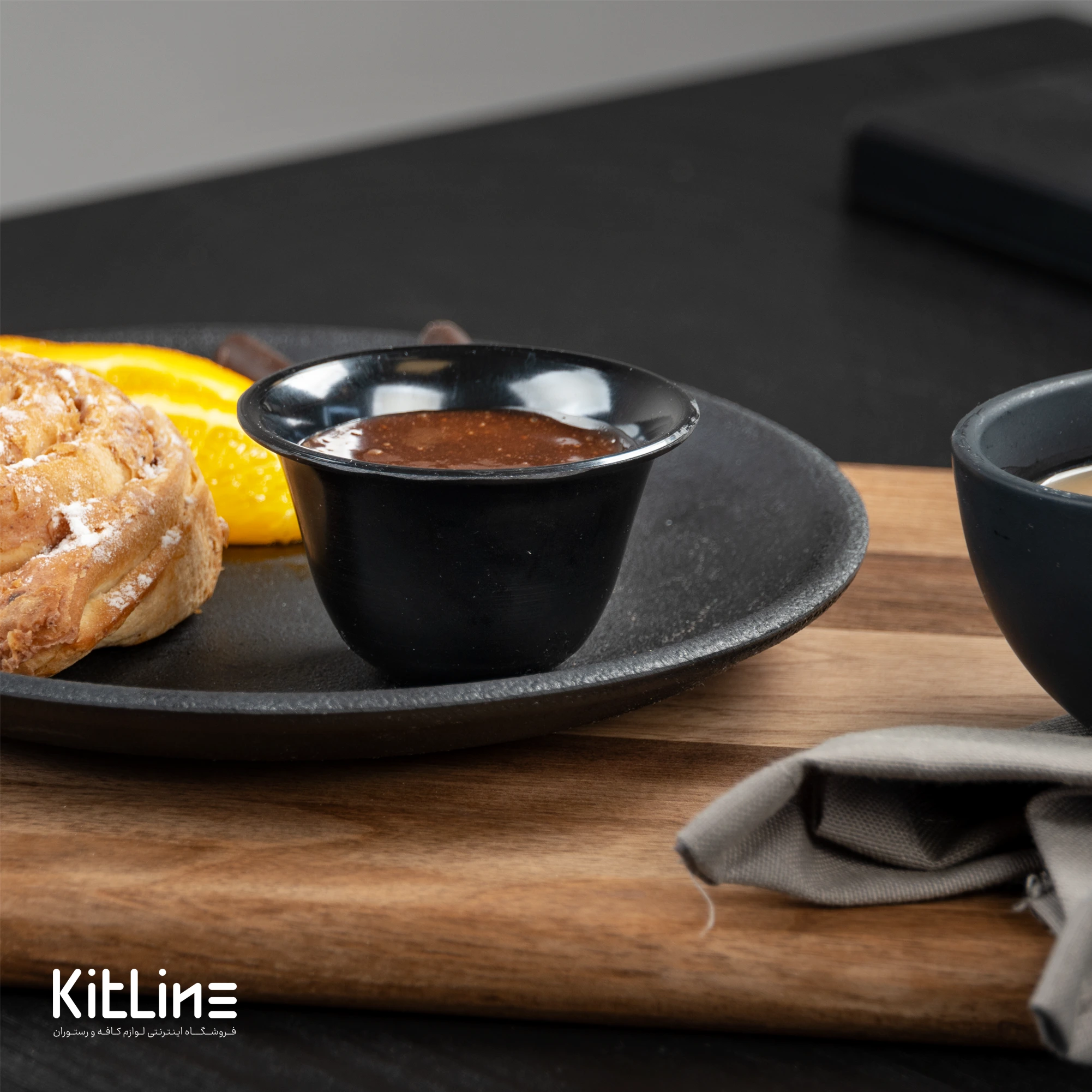 ظرف سس خوری ملامین ۷۰ میلیلیتری مشکی - تصویر 3