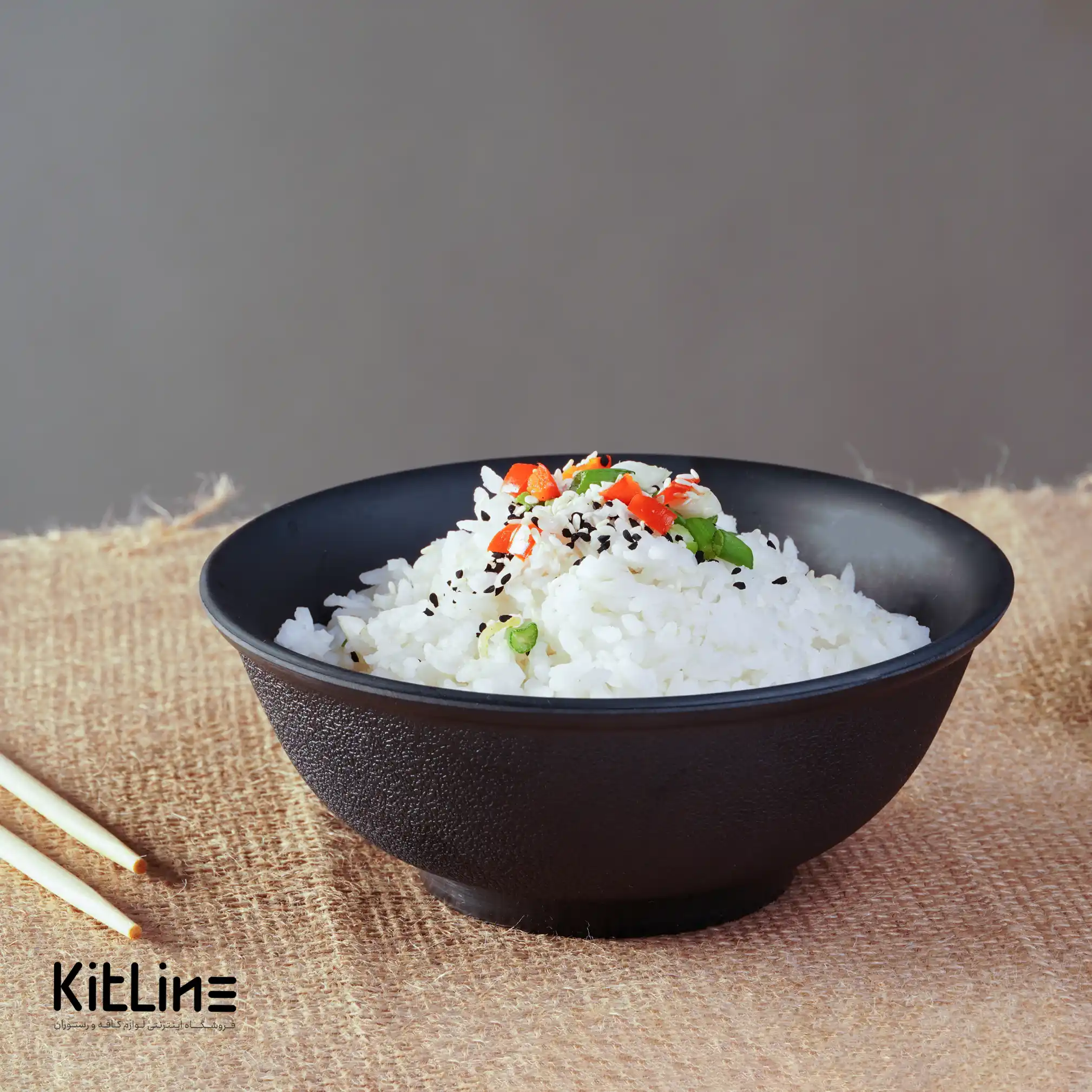 کاسه ملامین ۴۰۰ میلیلیتری مشکی - تصویر 3