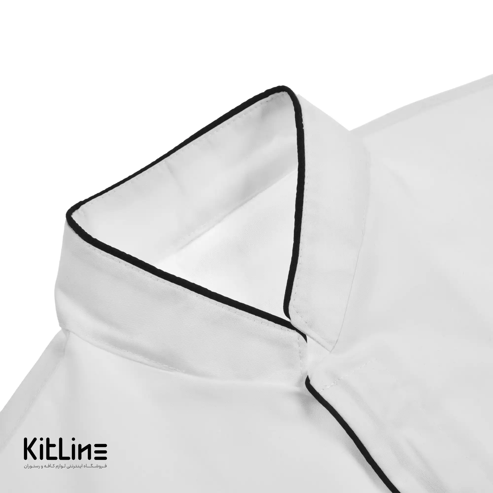 روپوش آستین کوتاه سفید مغزی مشکی پوشاکو - تصویر 7