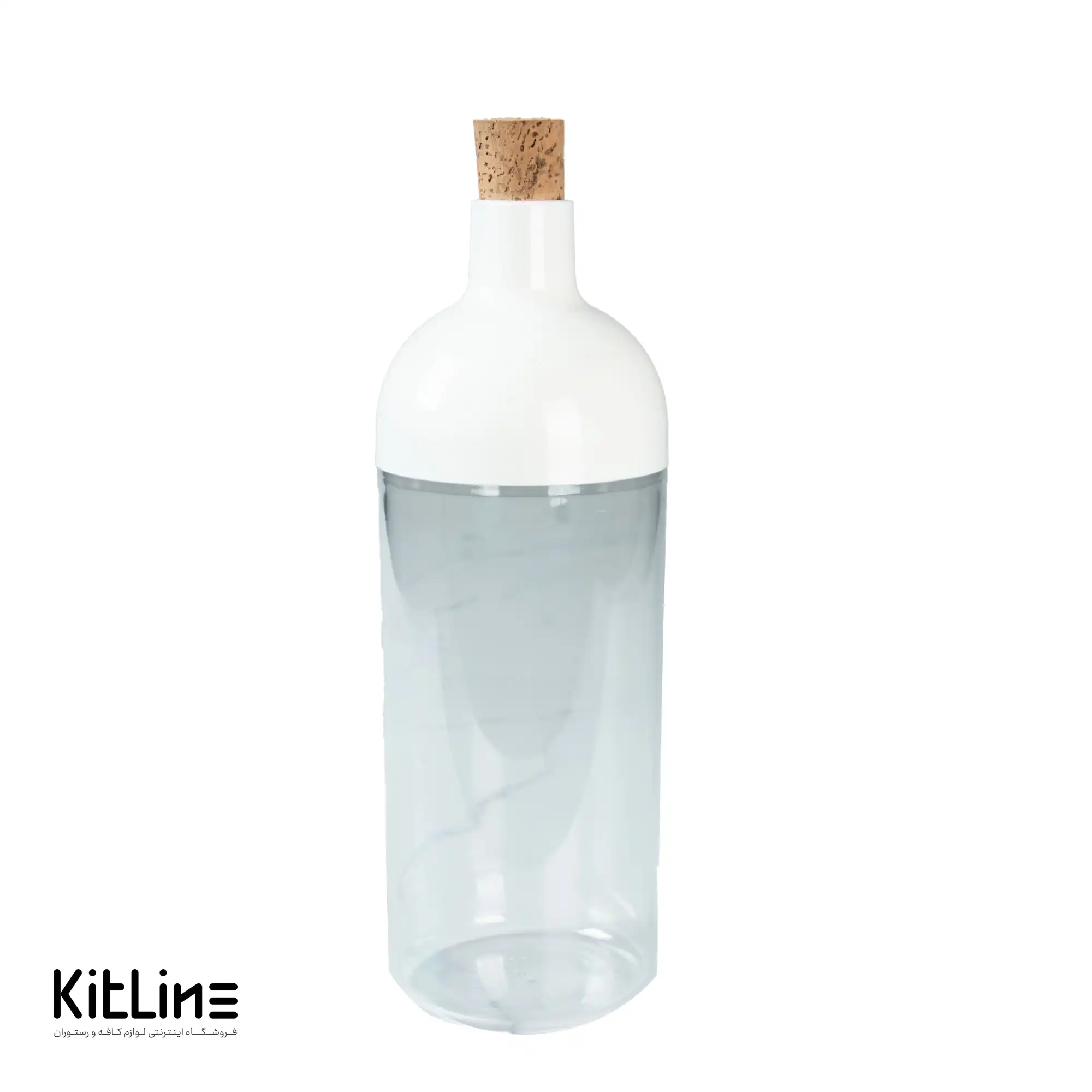 بانکه پلاستیکی ۹۰۰ میلیلیتری سفید با درب چوب پنبه بیسه (Biesse) - تصویر 3