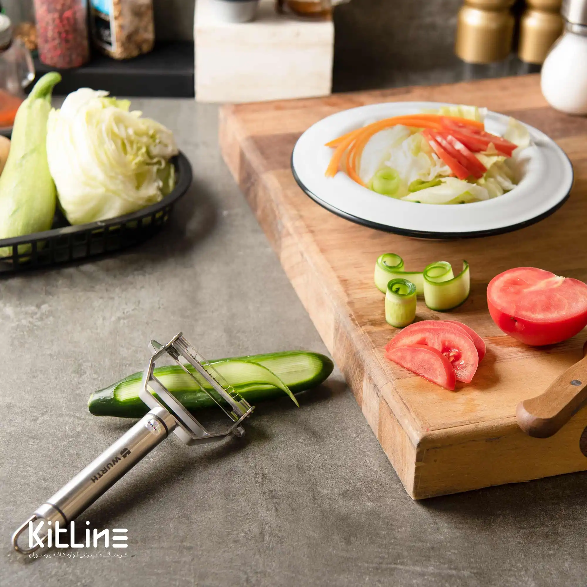 پوست کن دو کاره استیل ۱۸ سانتیمتری - تصویر 8