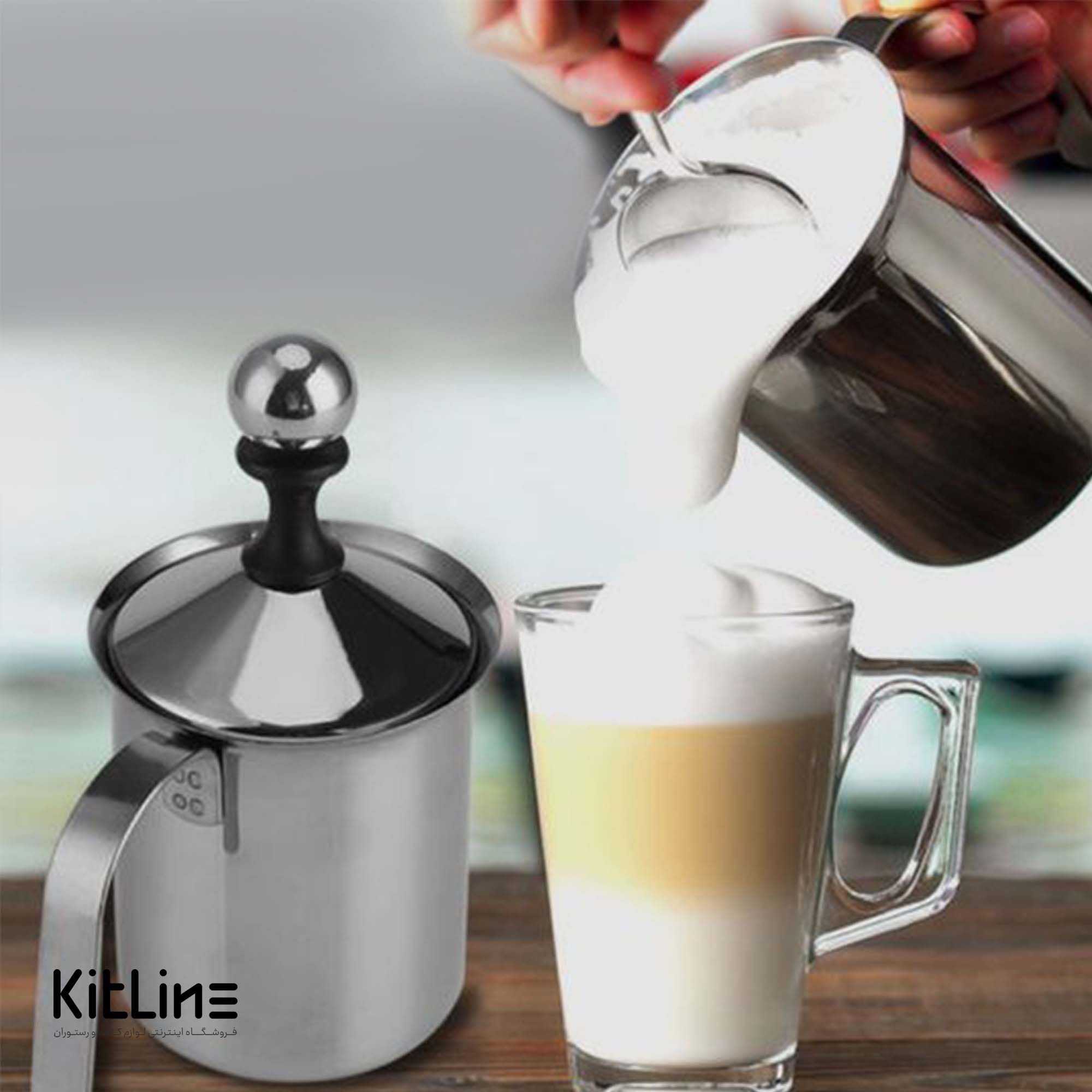 فوم ساز دستی استیل ۲۰۰ میلیلیتری - تصویر 4