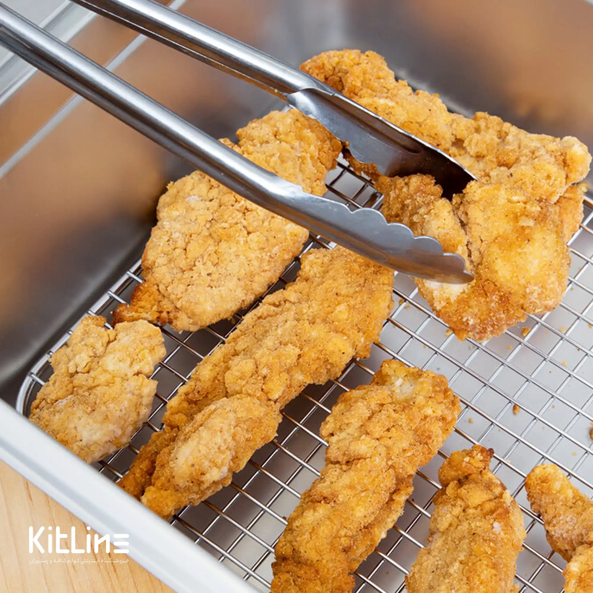 انبر سرو قفل دار استیل ۳۰ سانتیمتری - تصویر 4