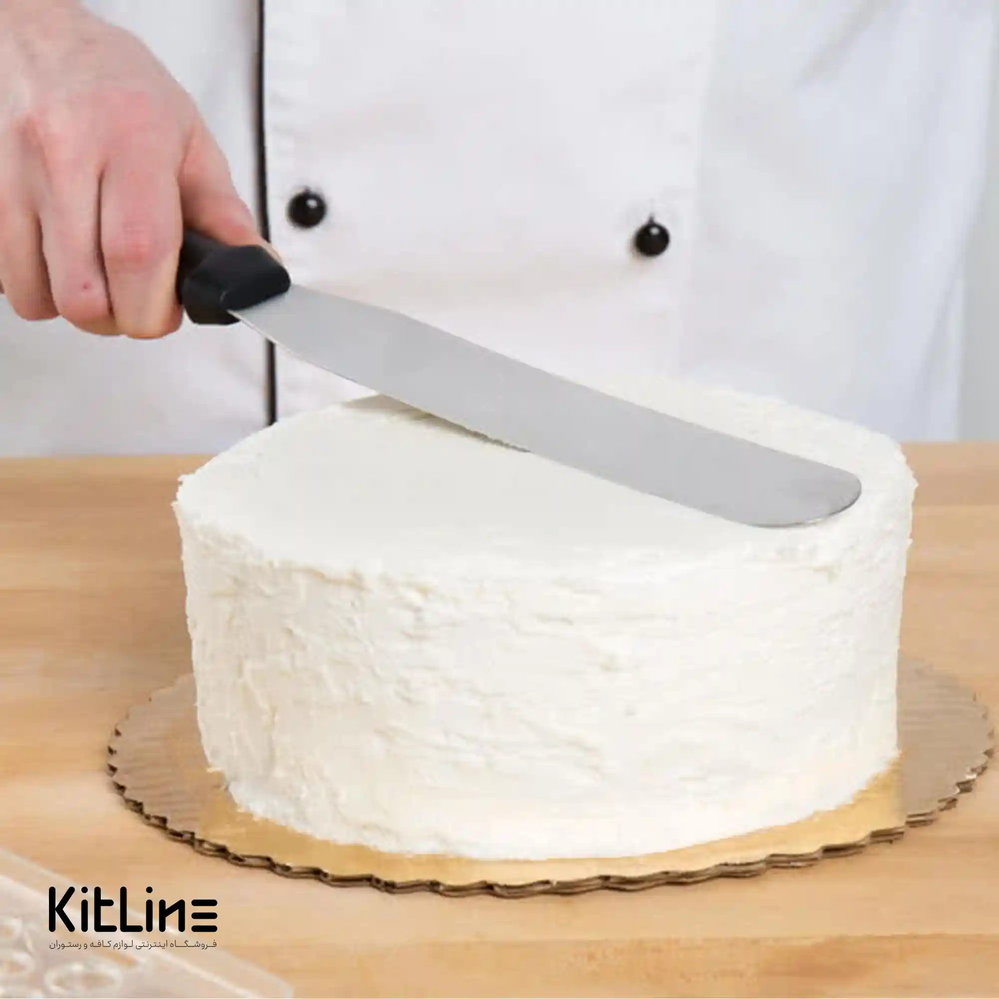 اسپاچولا پالت صاف ۲۵ سانتیمتری استیل - تصویر 3