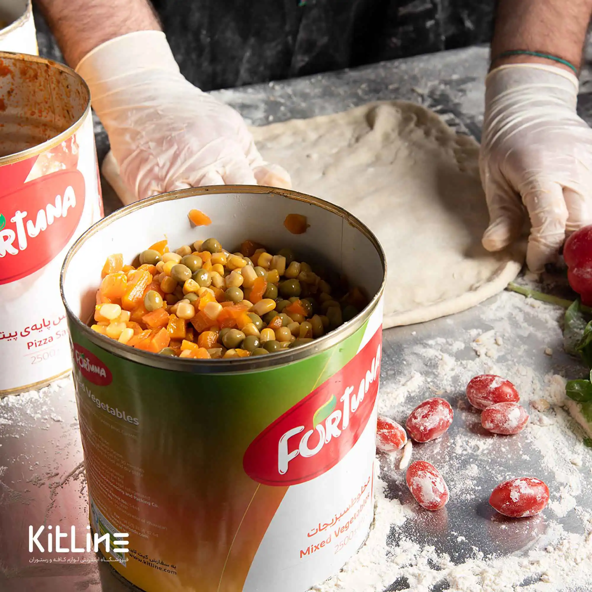 کنسرو مخلوط سبزیجات فورتونا ۲/۵ کیلوگرمی - تصویر 4