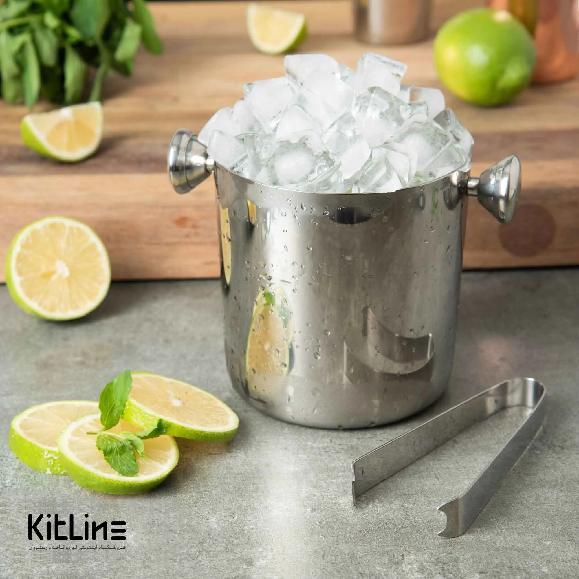 جا یخی ۱.۵ لیتری استیل به همراه انبر - تصویر 6