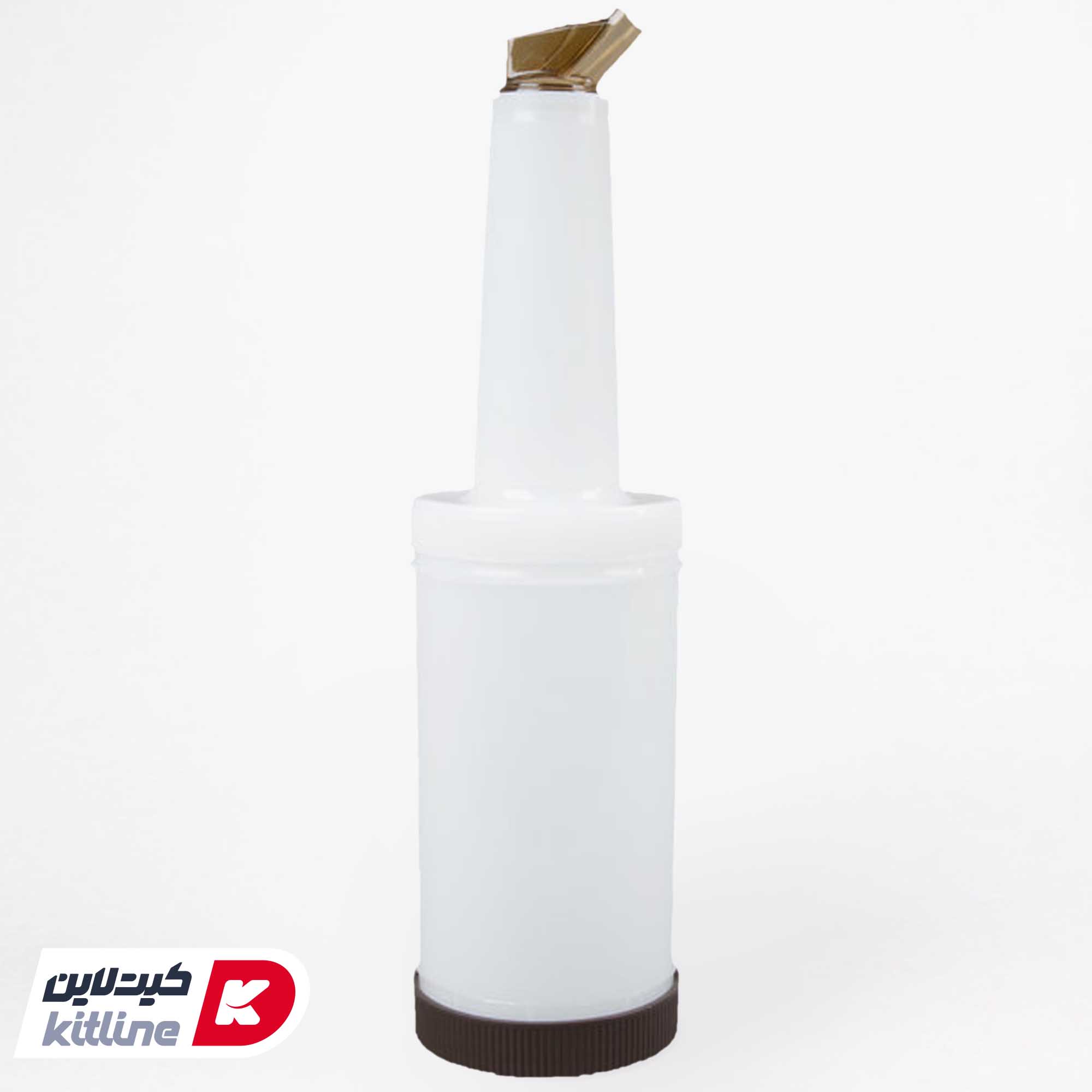 بطری ۱ لیتری با درب آسان ریز قهوه ای