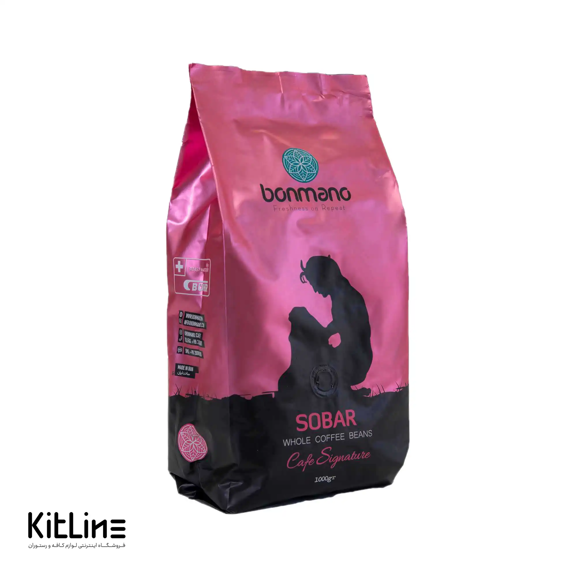 دانه قهوه ۱۰۰٪ عربیکا اسپرسو سوبار بن مانو ۱ کیلوگرمی