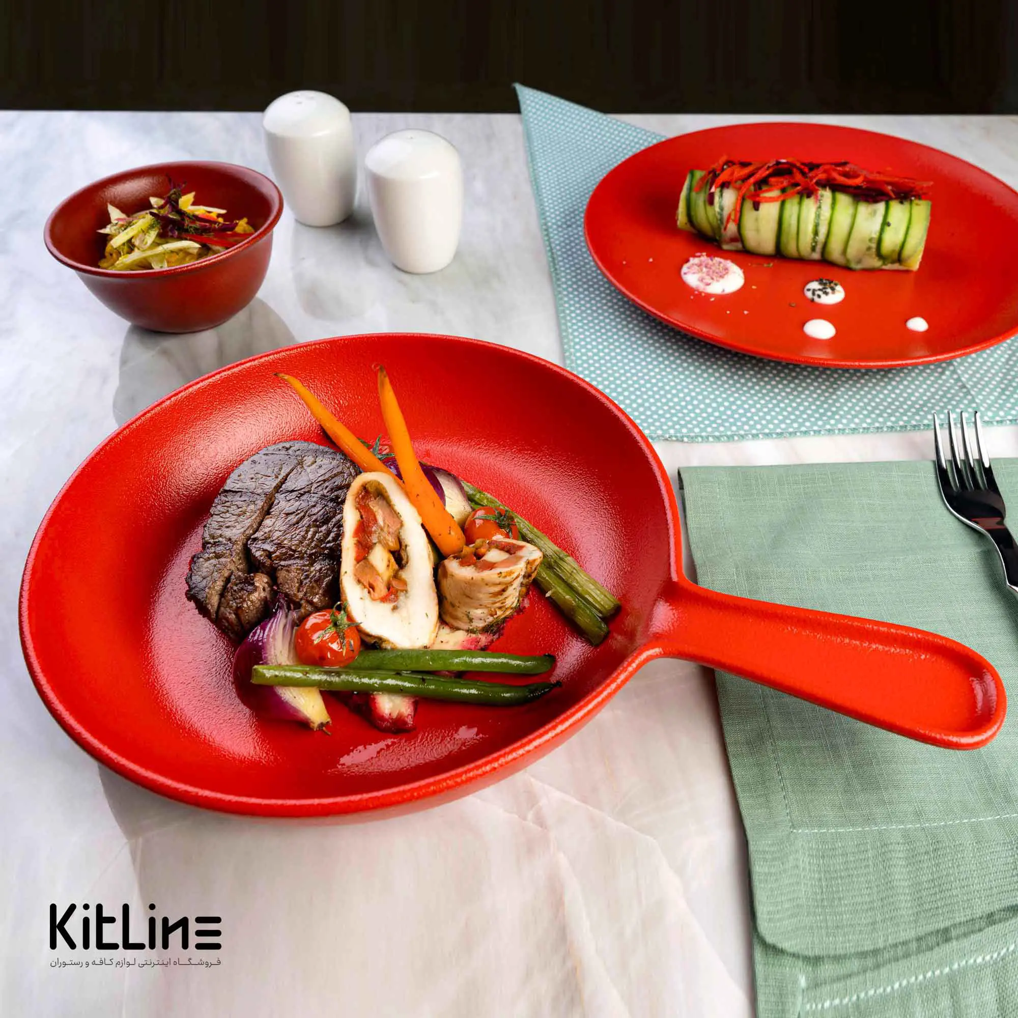 پن پرسلین ۲۴ سانتیمتری فیوژن قرمز رک (RAK) - تصویر 6