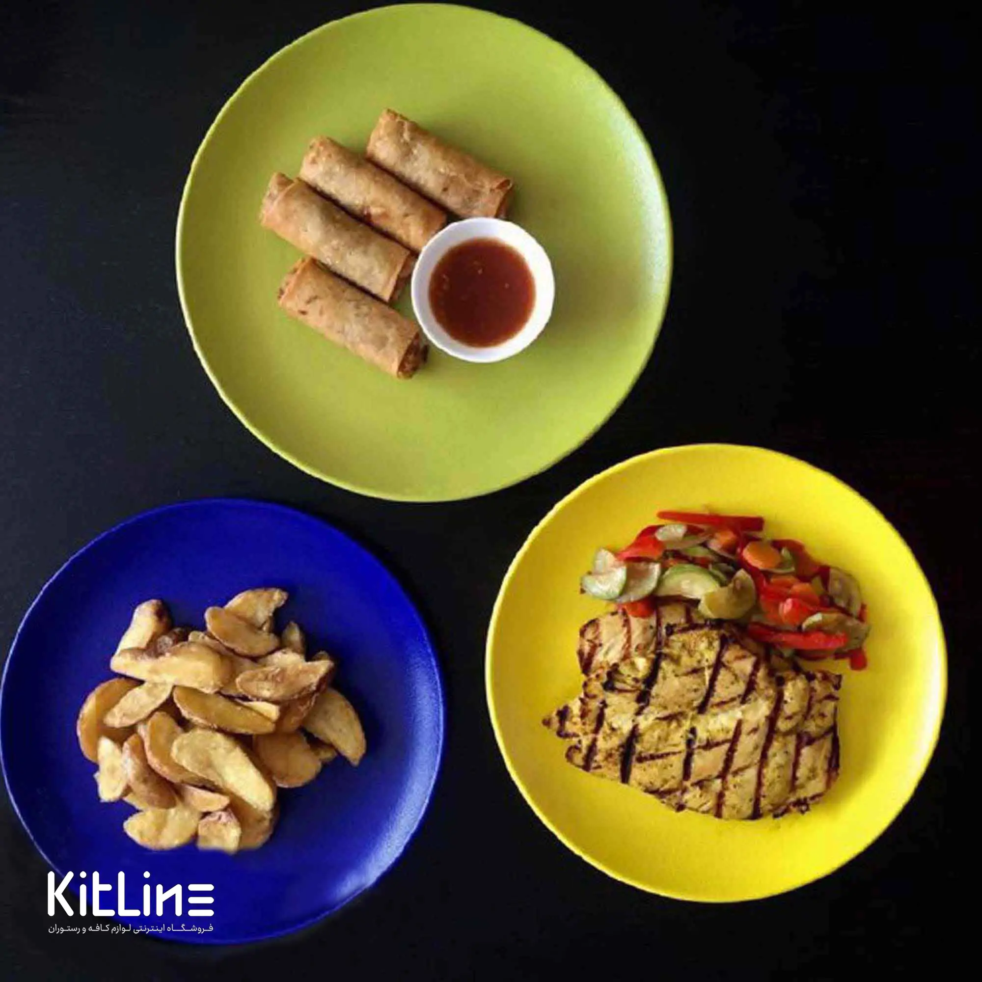 بشقاب پرسلین ۲۷ سانتیمتری فیوژن سبز رک (RAK) - تصویر 5