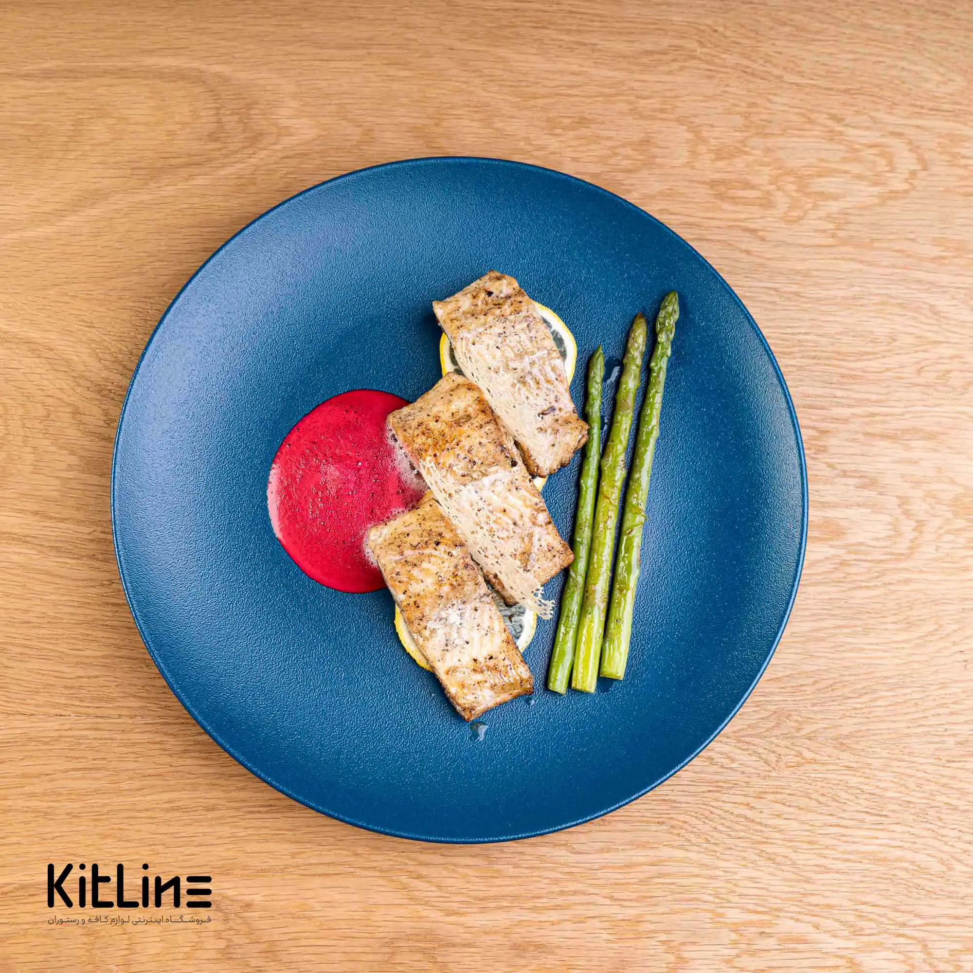 بشقاب پرسلین ۲۹ سانتیمتری فیوژن آبی رک (RAK) - تصویر 4