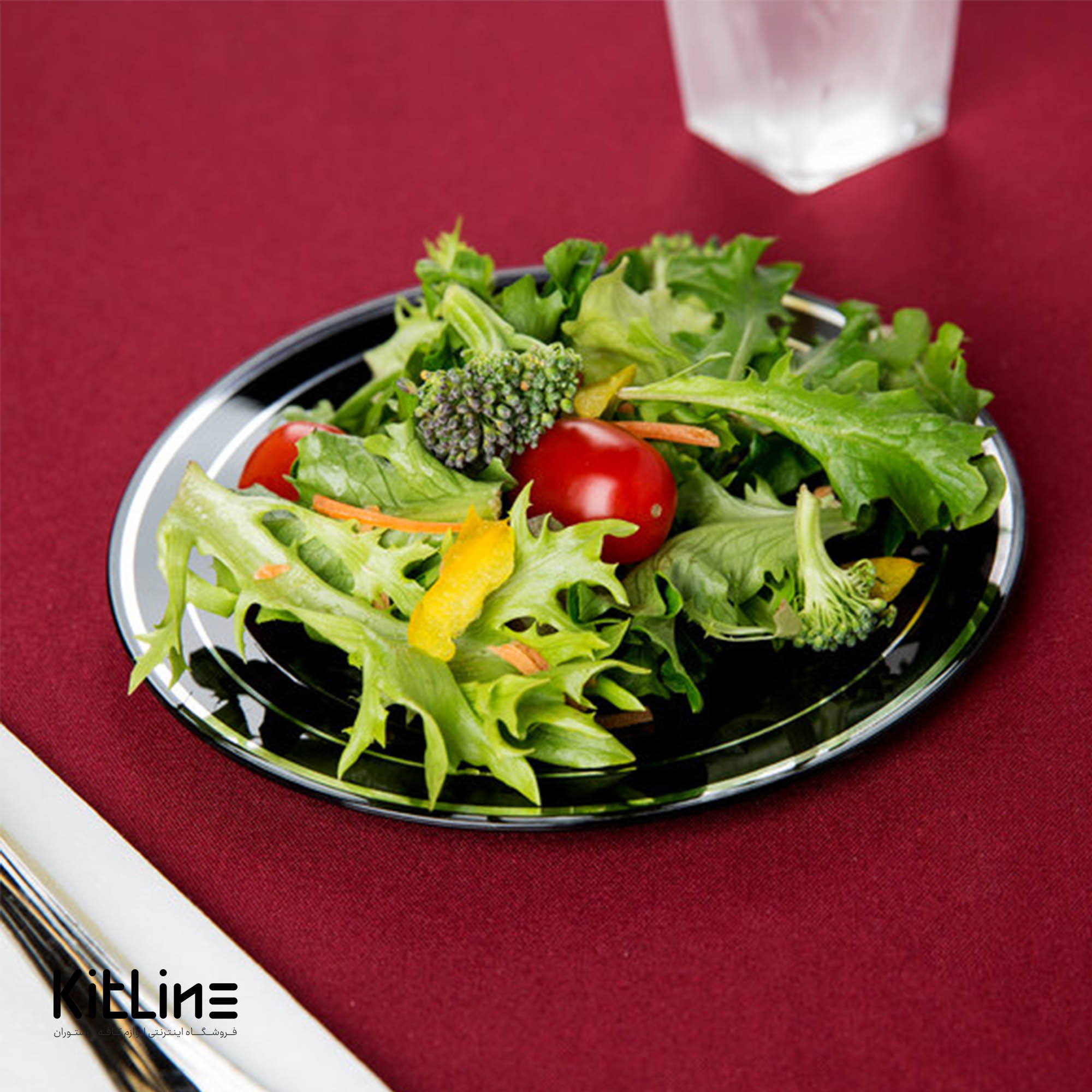 بشقاب یکبار مصرف ۱۹ سانتیمتری مشکی طرح دار (کارتن ۱۲۰ عددی) - تصویر 3