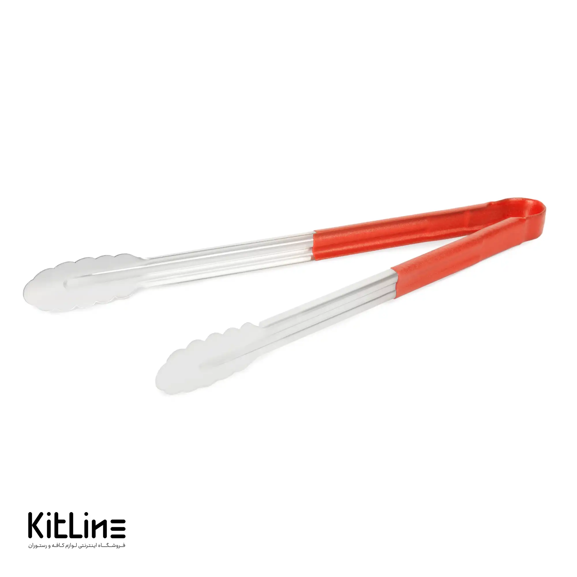 انبر سرو استیل ۳۵ سانتیمتری قرمز