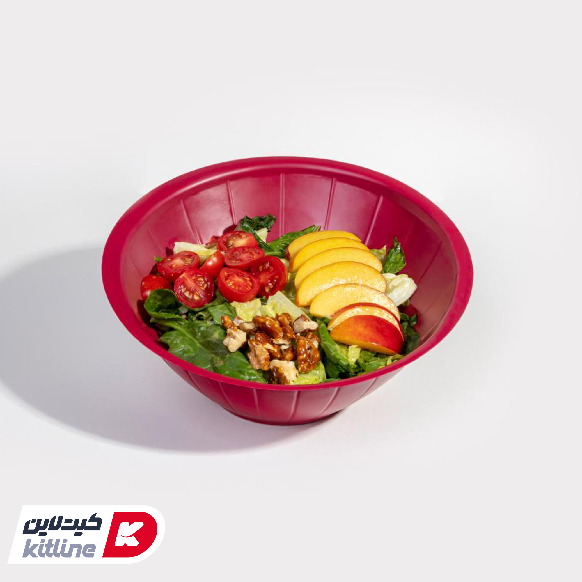 ظرف سالاد یکبار مصرف ۱۰۰۰ میلی لیتری قرمز همراه درب (کارتن ۲۰۰ عددی) - تصویر 9