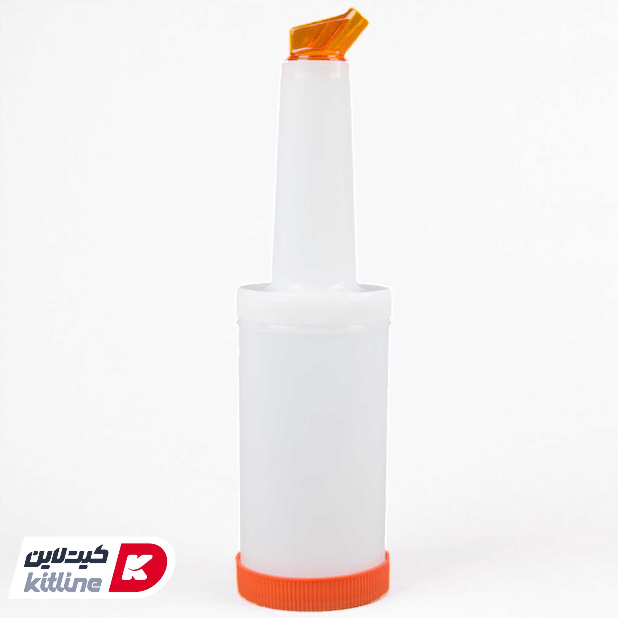 بطری ۱ لیتری با درب آسان ریز نارنجی