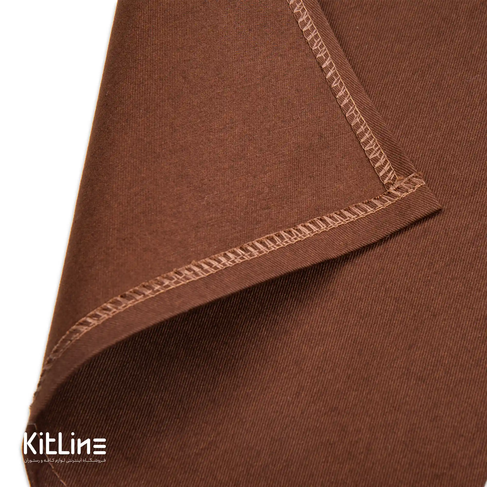 پيشبند کتان کجراه ۳ جیب قهوهای کیوان - تصویر 8