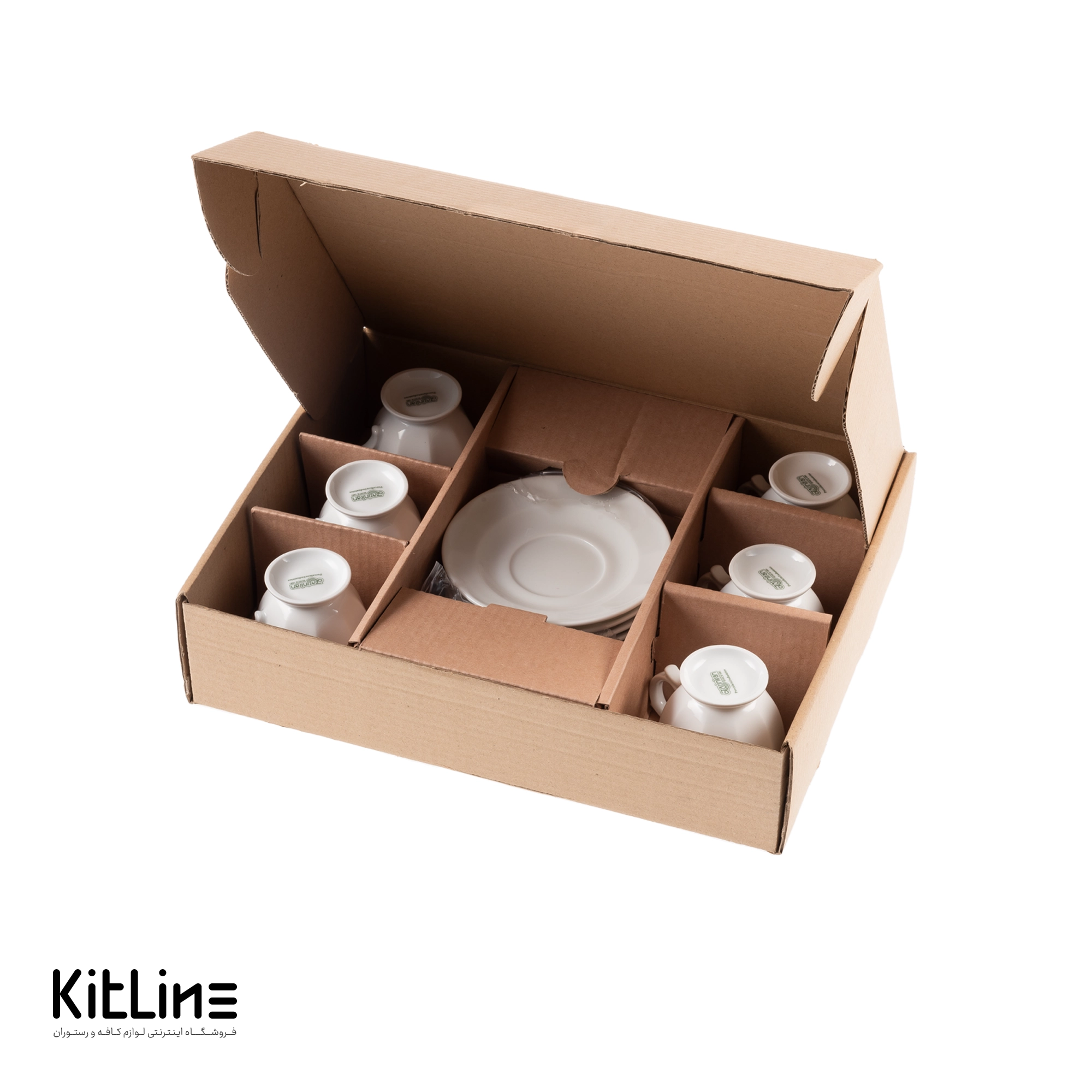 فنجان و نعلبکی چینی نئوکلاسیک ۹۰ میلیلیتری زرین (ست ۶ عددی) - تصویر 7