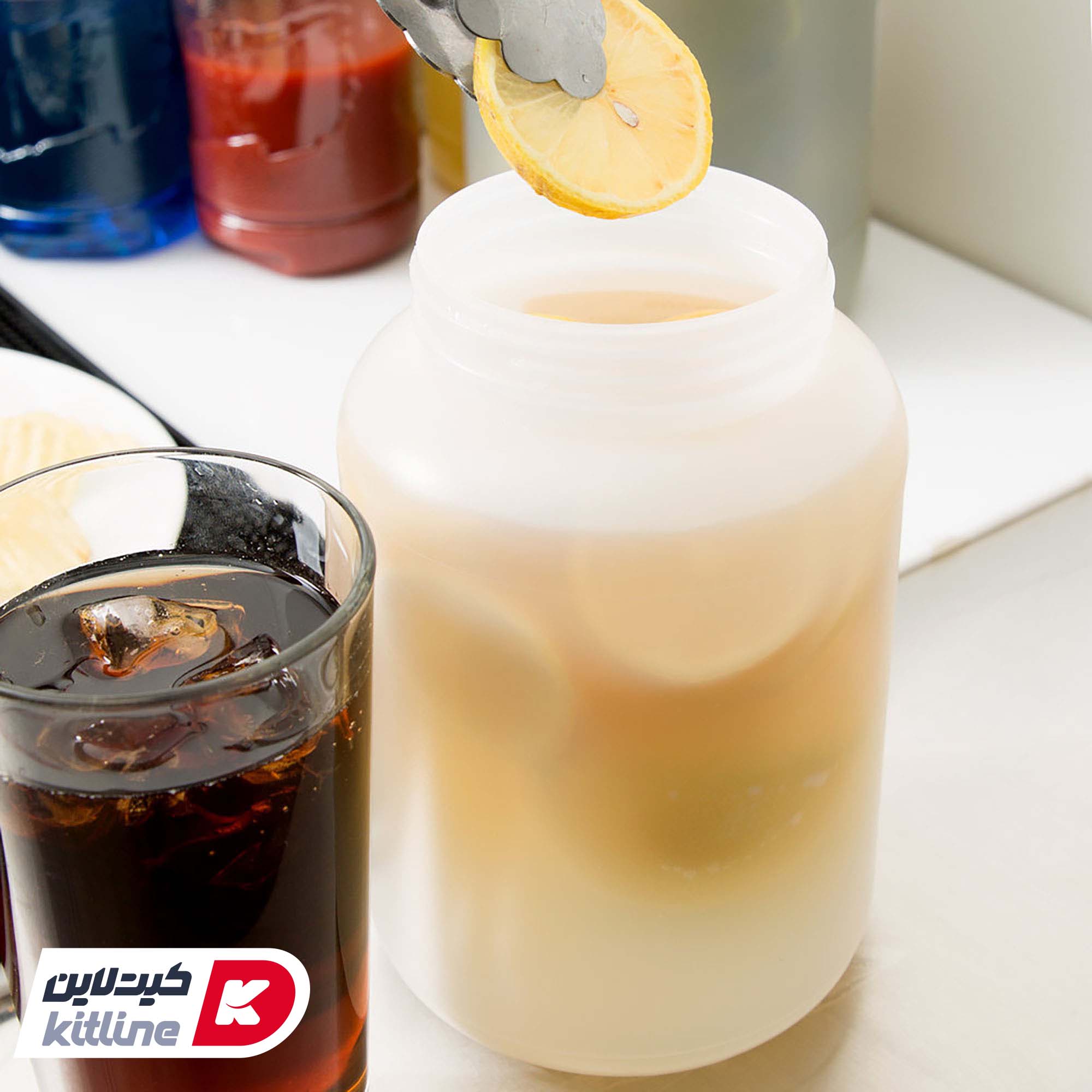 بطری ۲ لیتری با درب آسان ریز سفید - تصویر 5