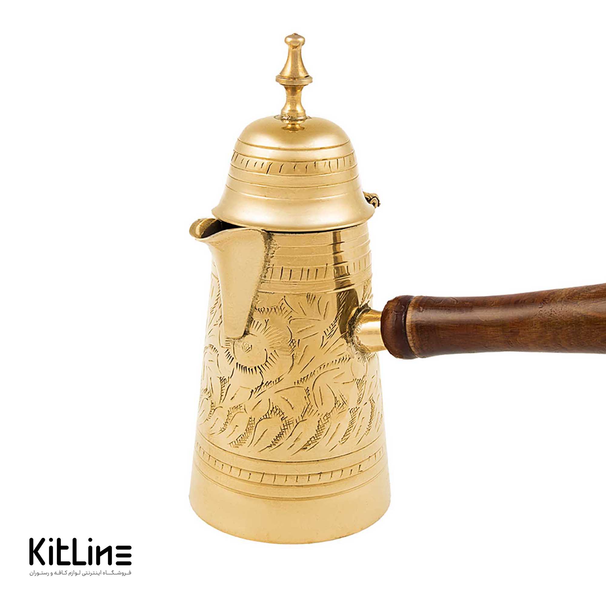 قهوه جوش (دله عربی) برنجی ۳ کاپ - تصویر 3