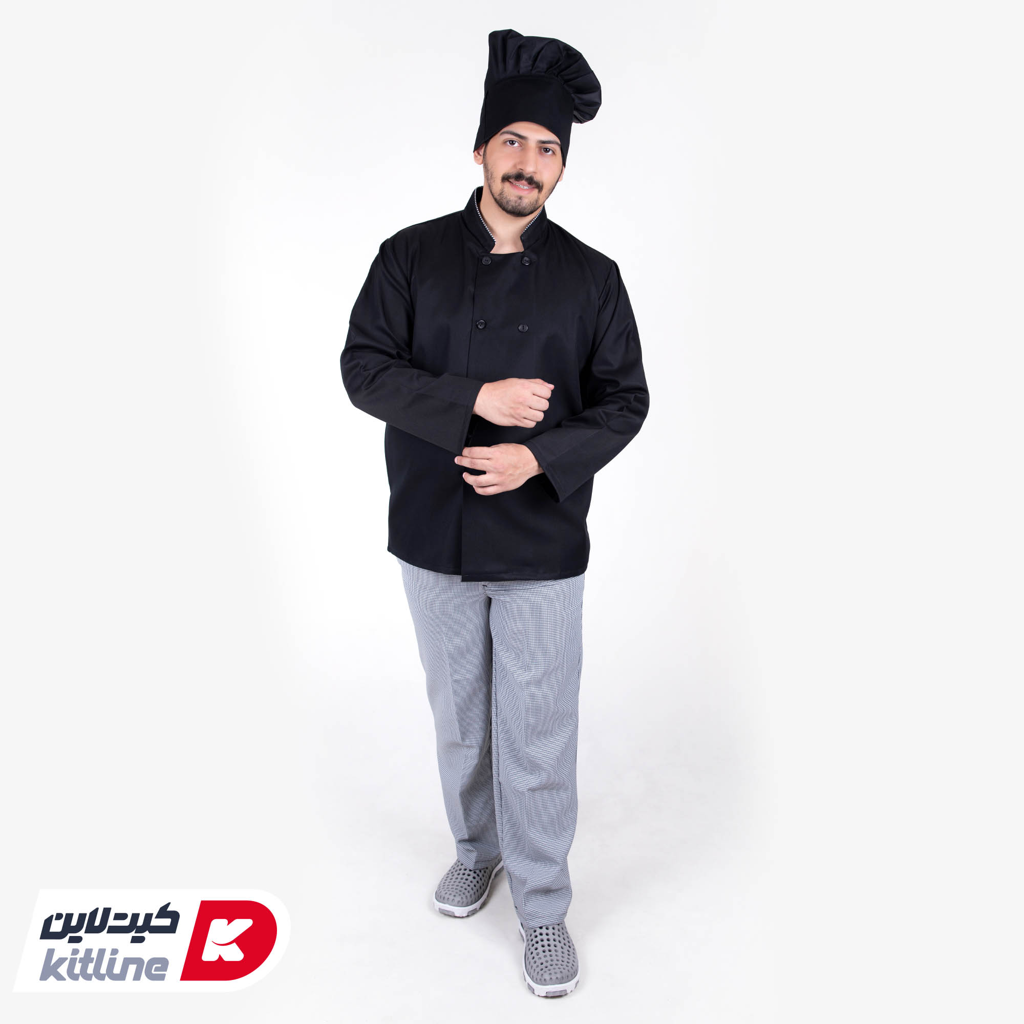 کلاه سر آشپز مشکی - تصویر 6