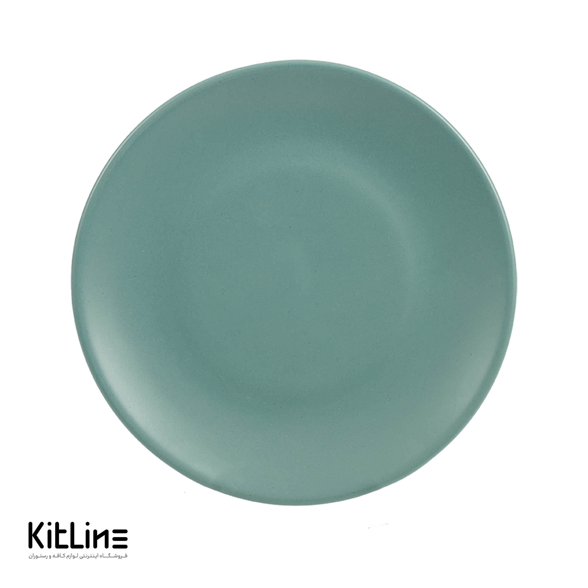 بشقاب تخت اوال سرامیکی ۲۵ سانتیمتری آبی