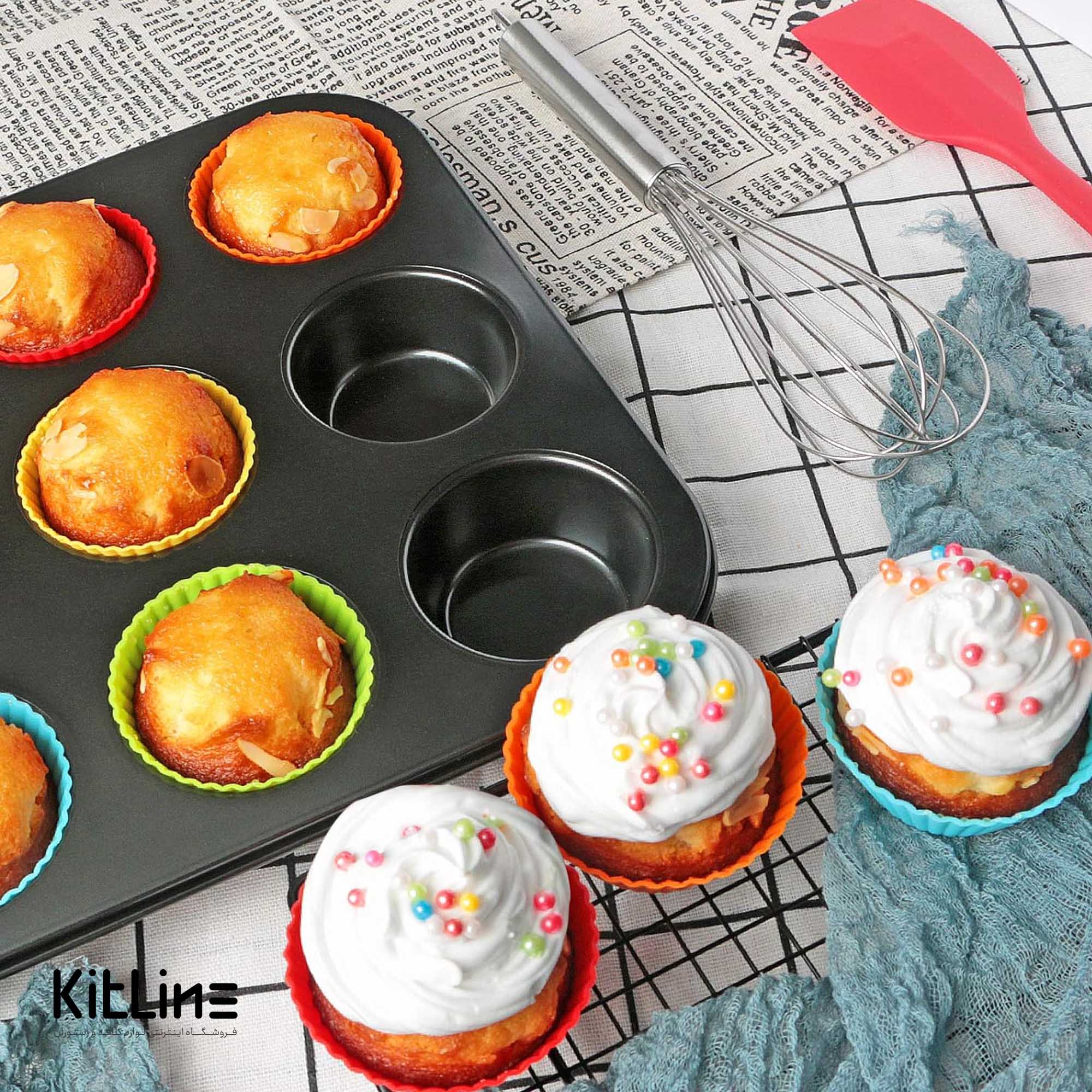 قالب مافین ۱۲ خانه تفلونی - تصویر 4