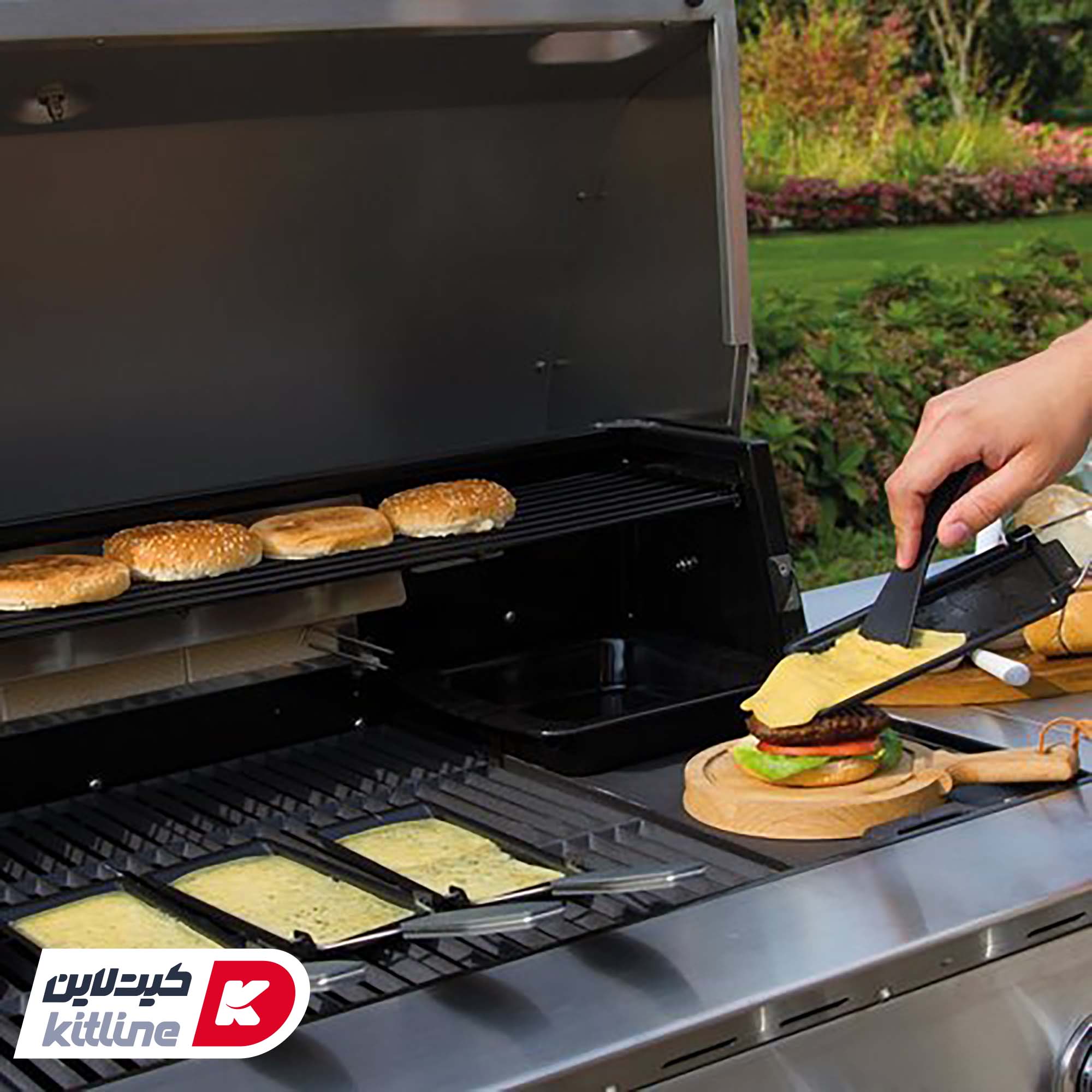 تابه تفلونی گرمکن پنیر ۱۰×۲۸ سانتیمتری کیچن تک - تصویر 5