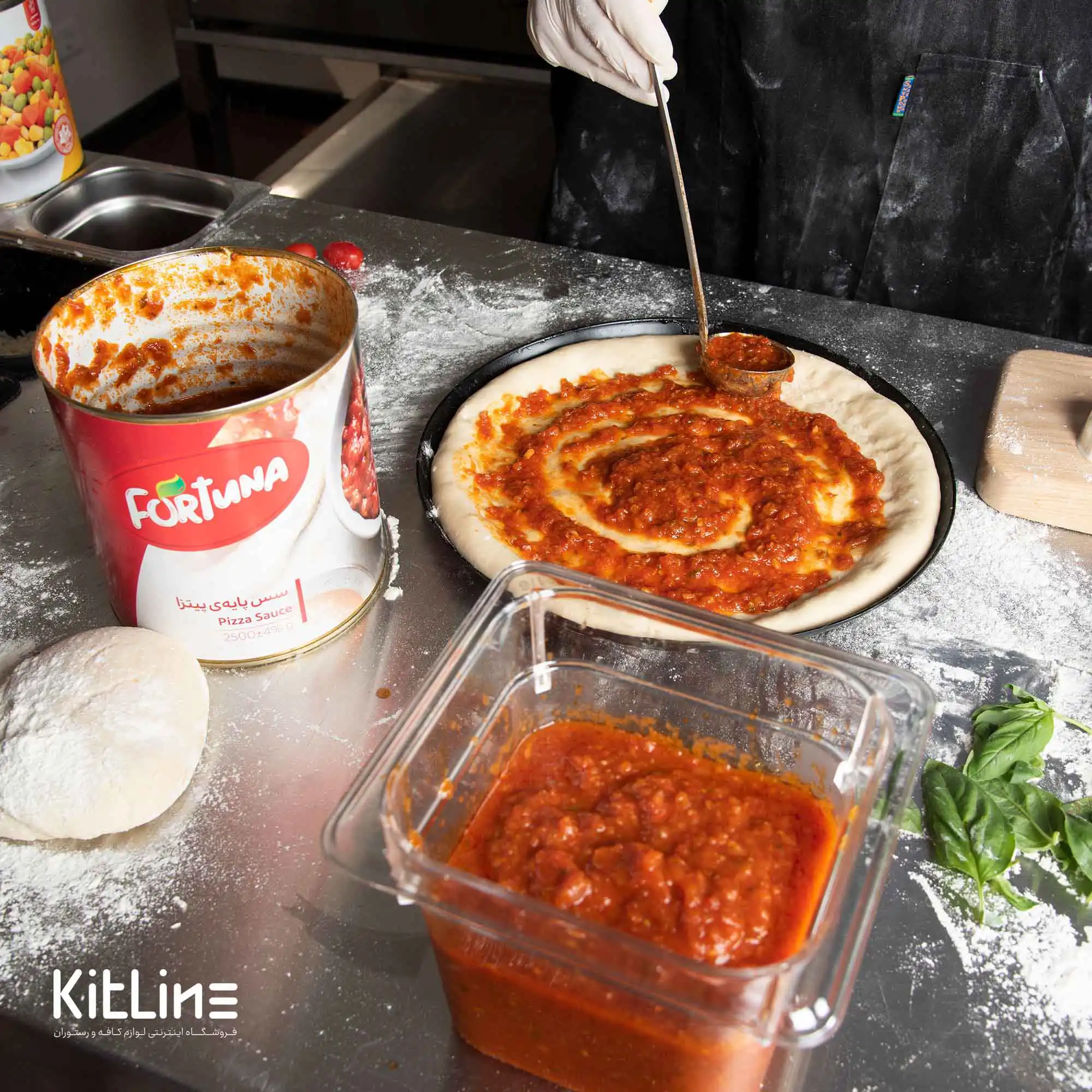 کنسرو سس پایه پیتزا فورتونا ۲/۵ کیلوگرمی - تصویر 8