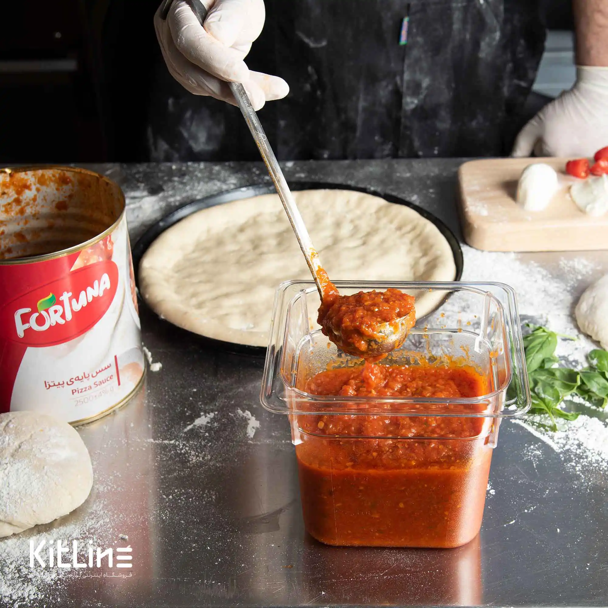 کنسرو سس پایه پیتزا فورتونا ۲/۵ کیلوگرمی - تصویر 4