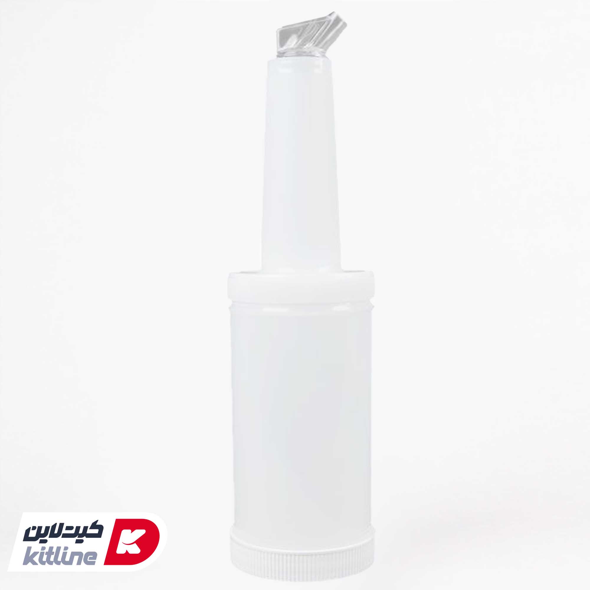 بطری ۱ لیتری با درب آسان ریز سفید